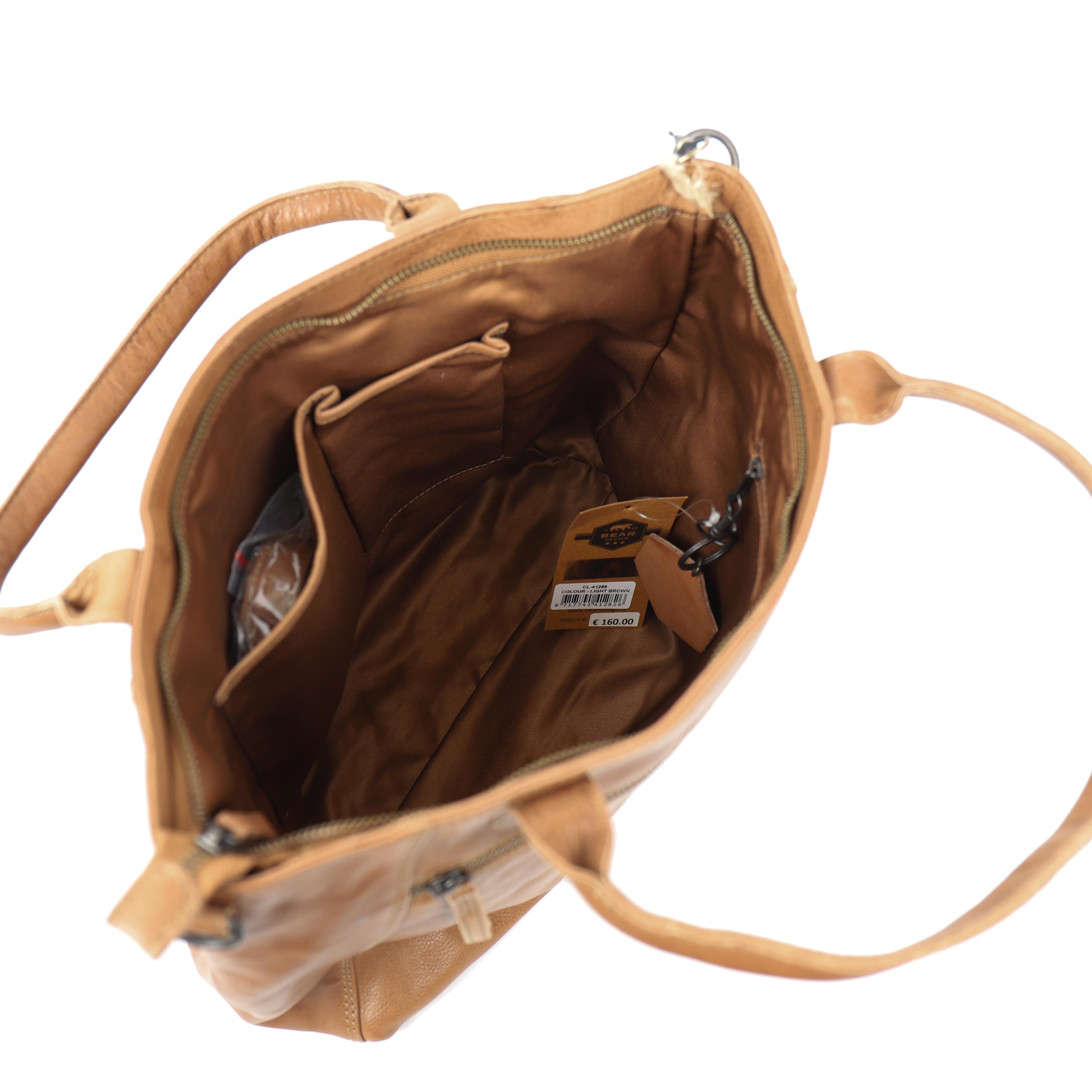 Hand-/Umhängetasche 'Freya' Cognac
