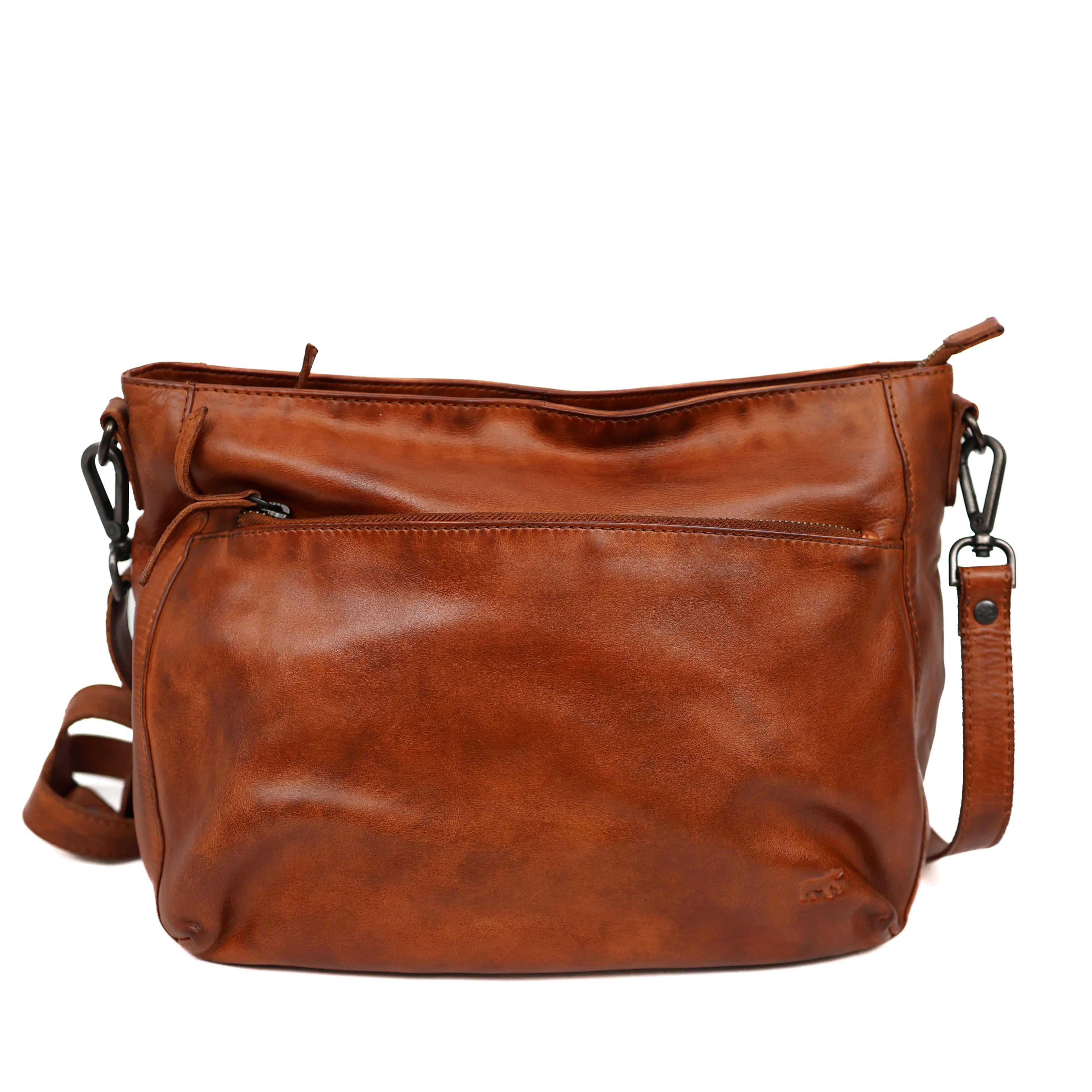 Hand-/Umhängetasche 'Jade' Cognac