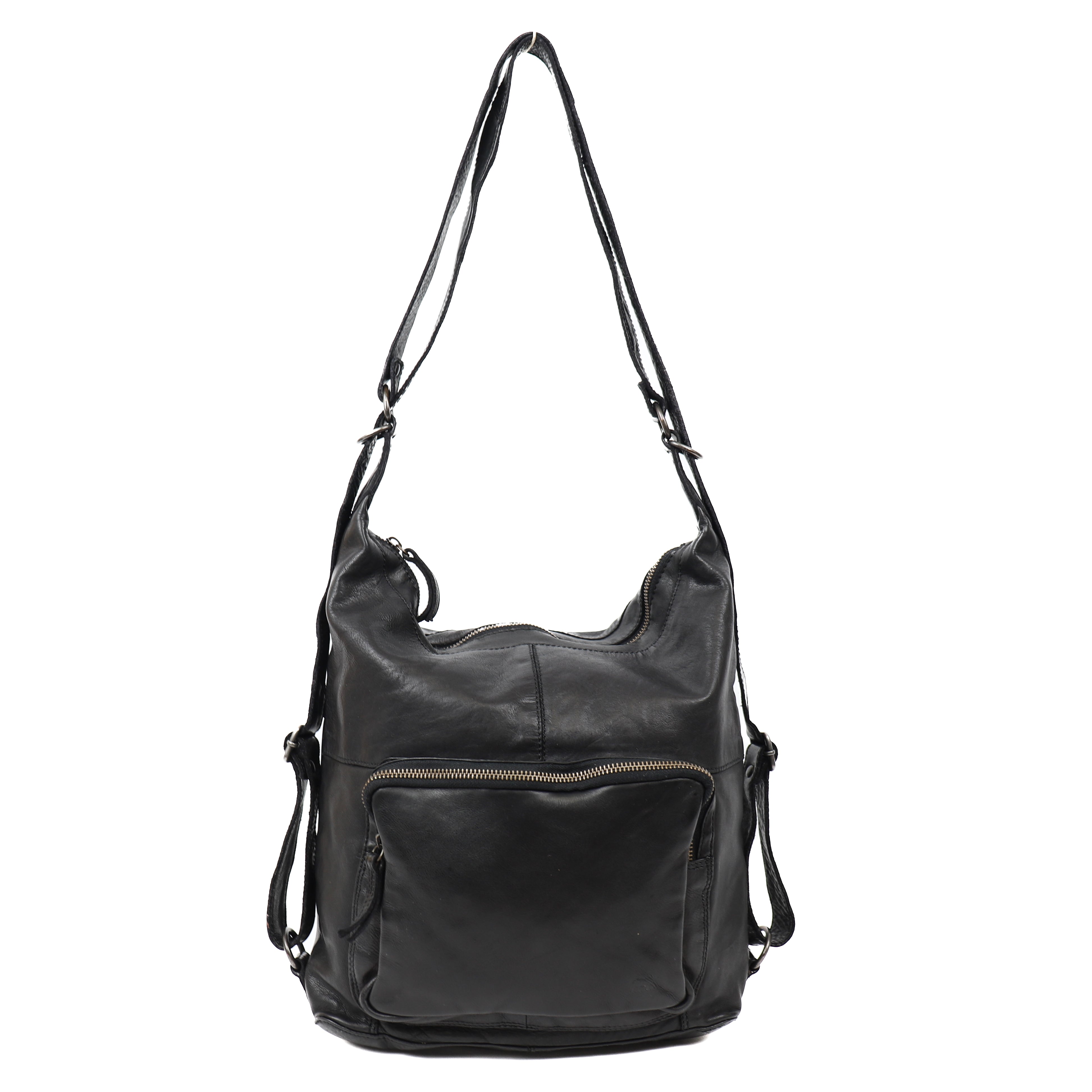 Rucksack/Umhängetasche 'Corina' schwarz