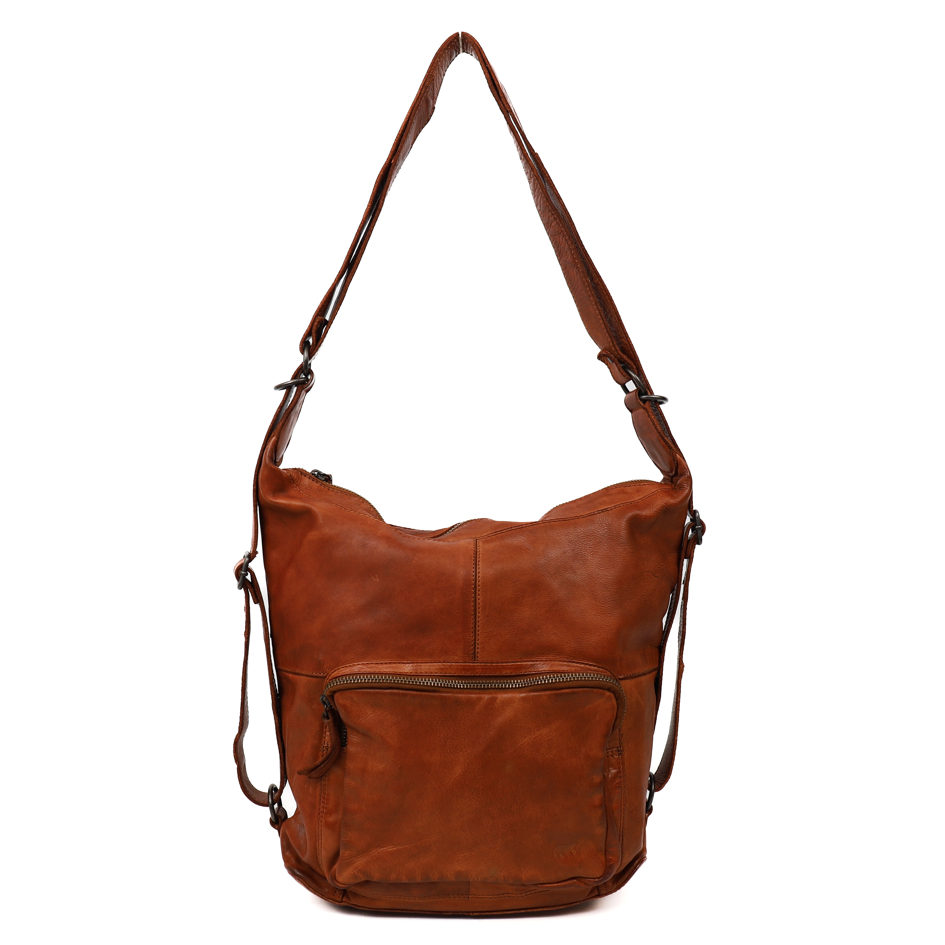 Rucksack/Umhängetasche 'Corina' Cognac