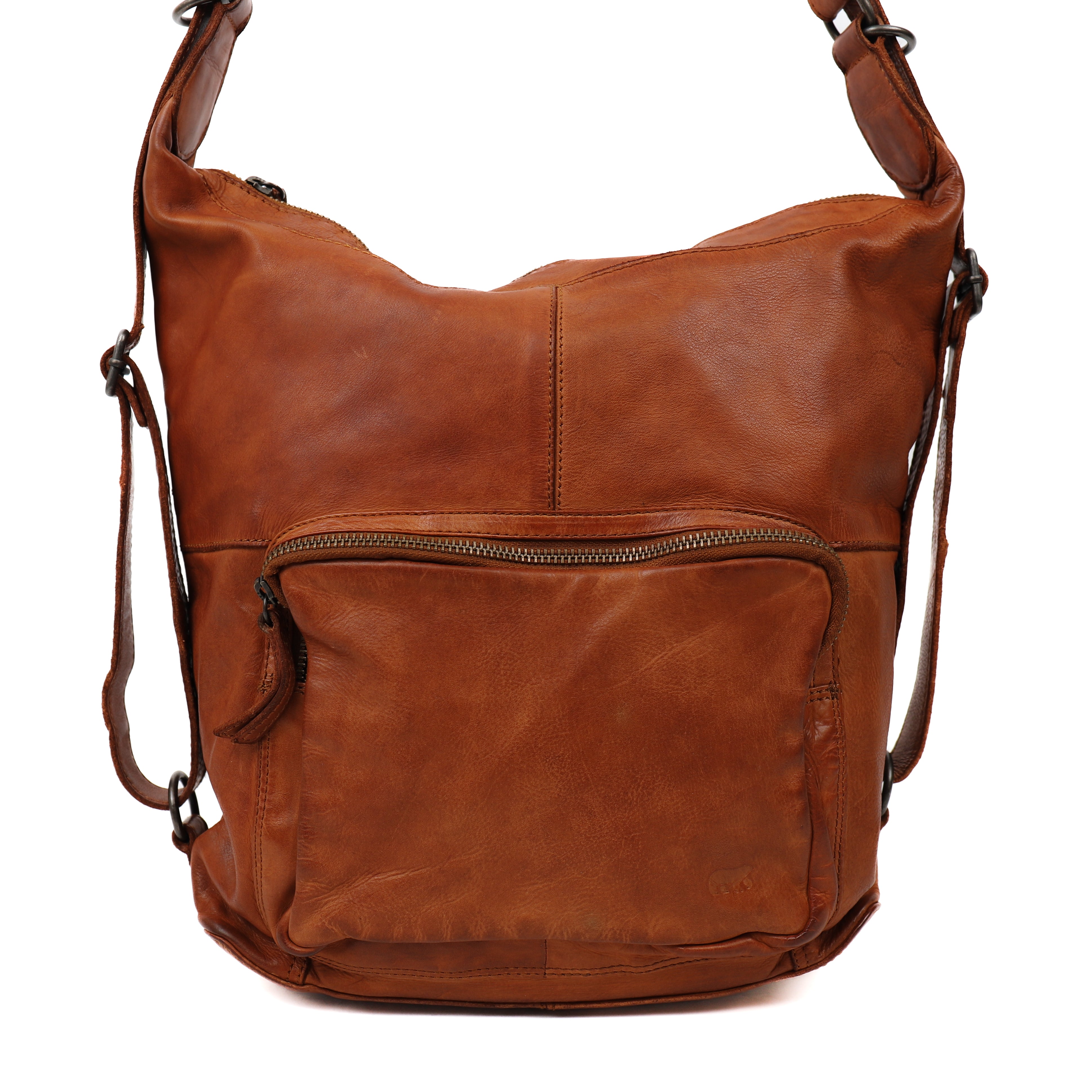 Rucksack/Umhängetasche 'Corina' Cognac