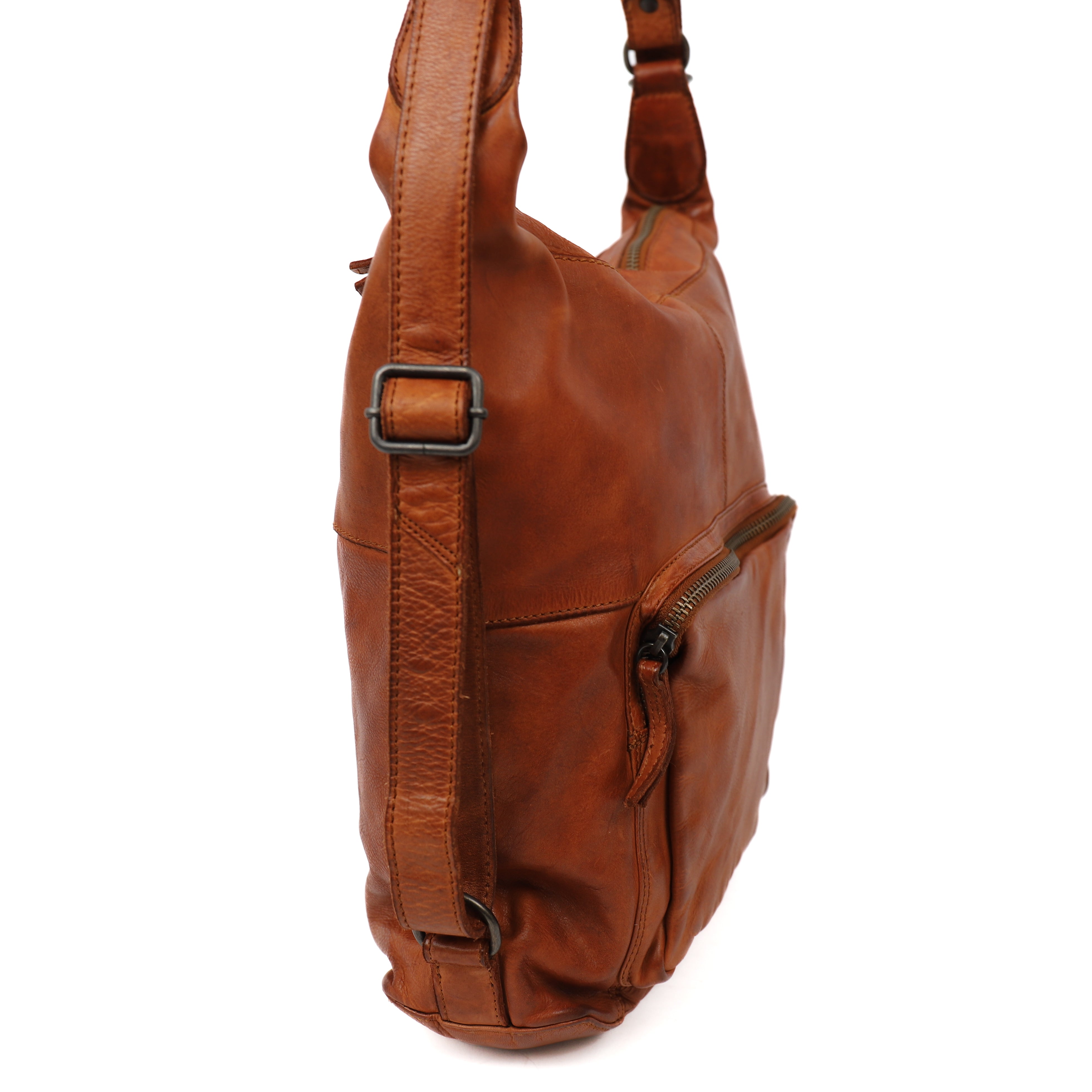 Rucksack/Umhängetasche 'Corina' Cognac