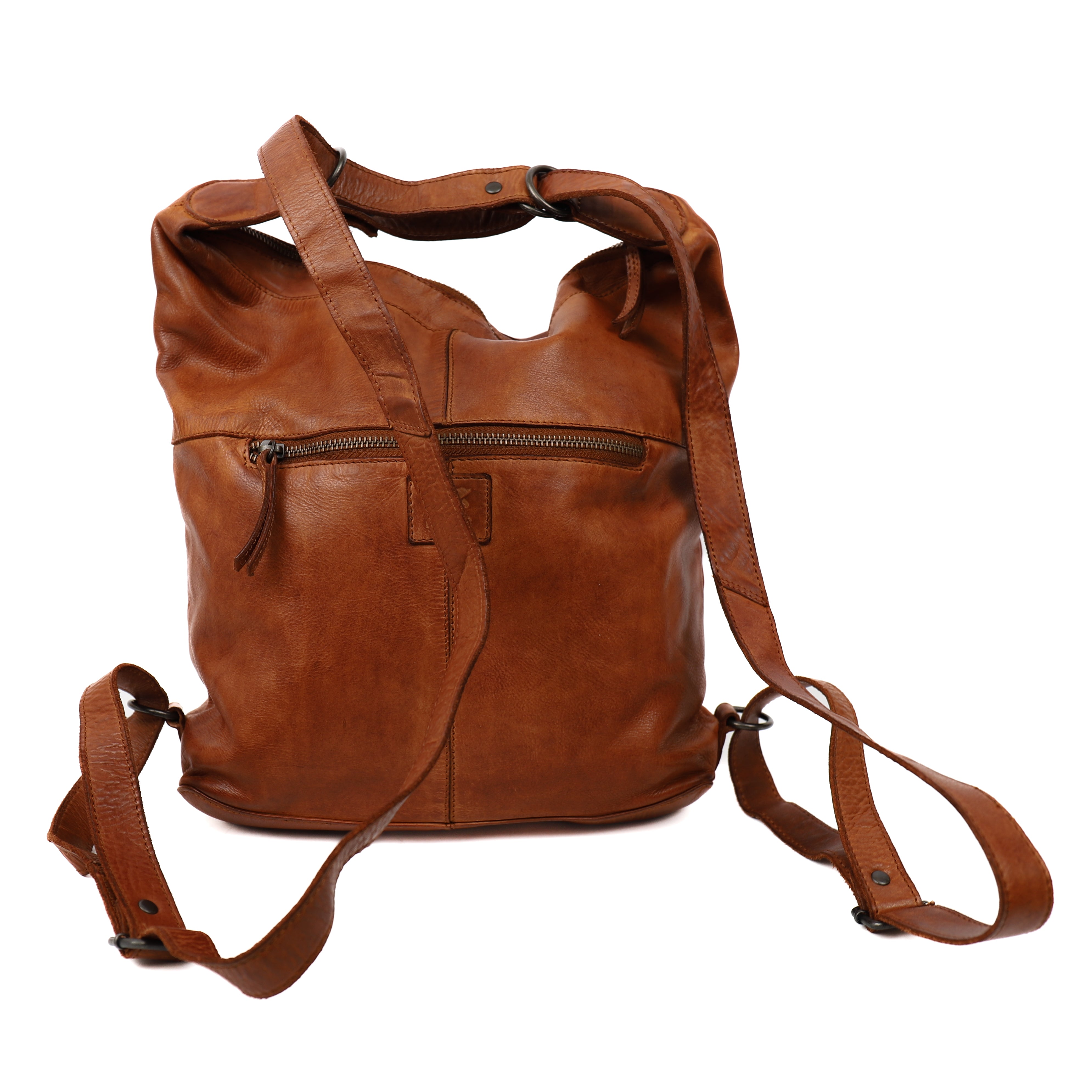 Rucksack/Umhängetasche 'Corina' Cognac