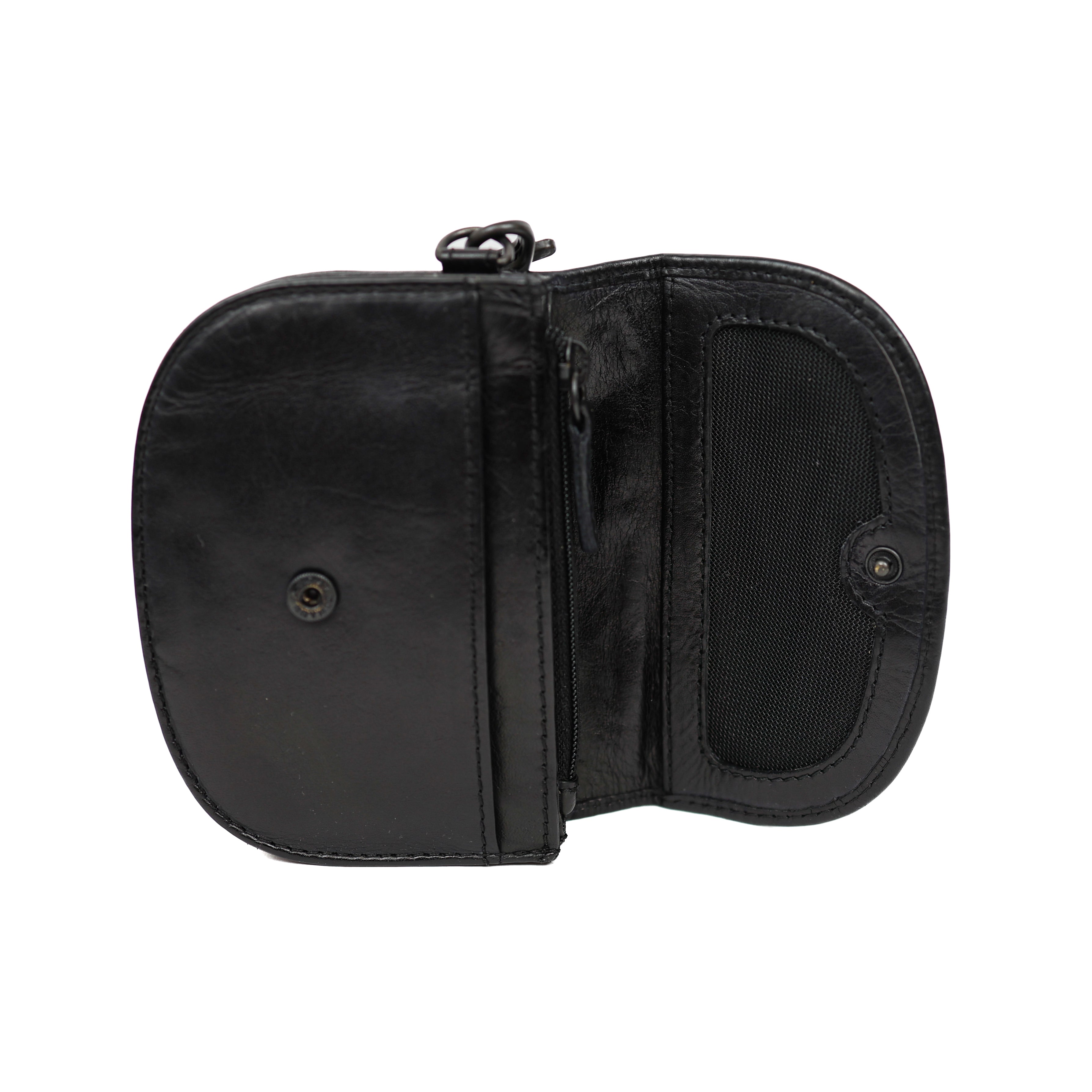 Geldbörse mit Handschlaufe 'Eva' Schwarz