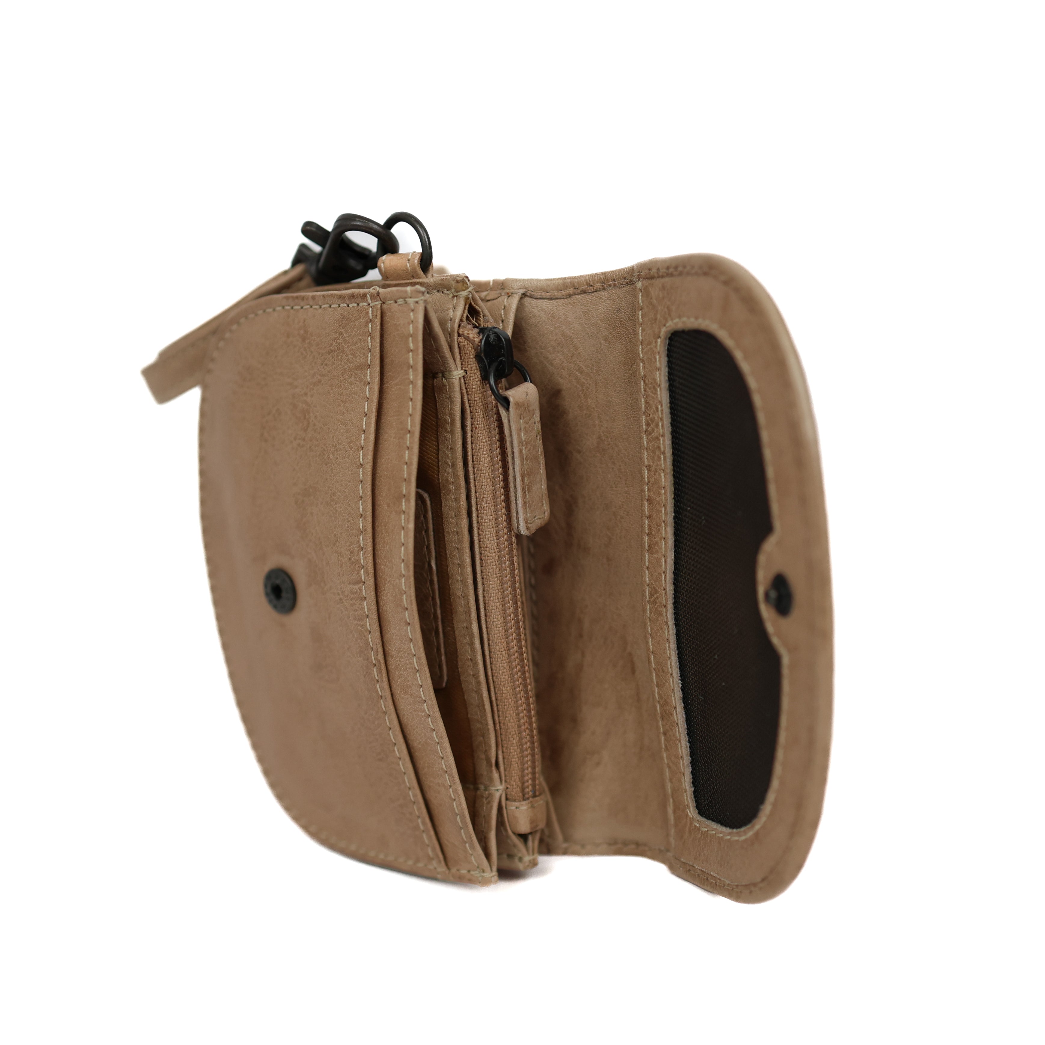 Geldbörse mit Armband 'Eva' beige