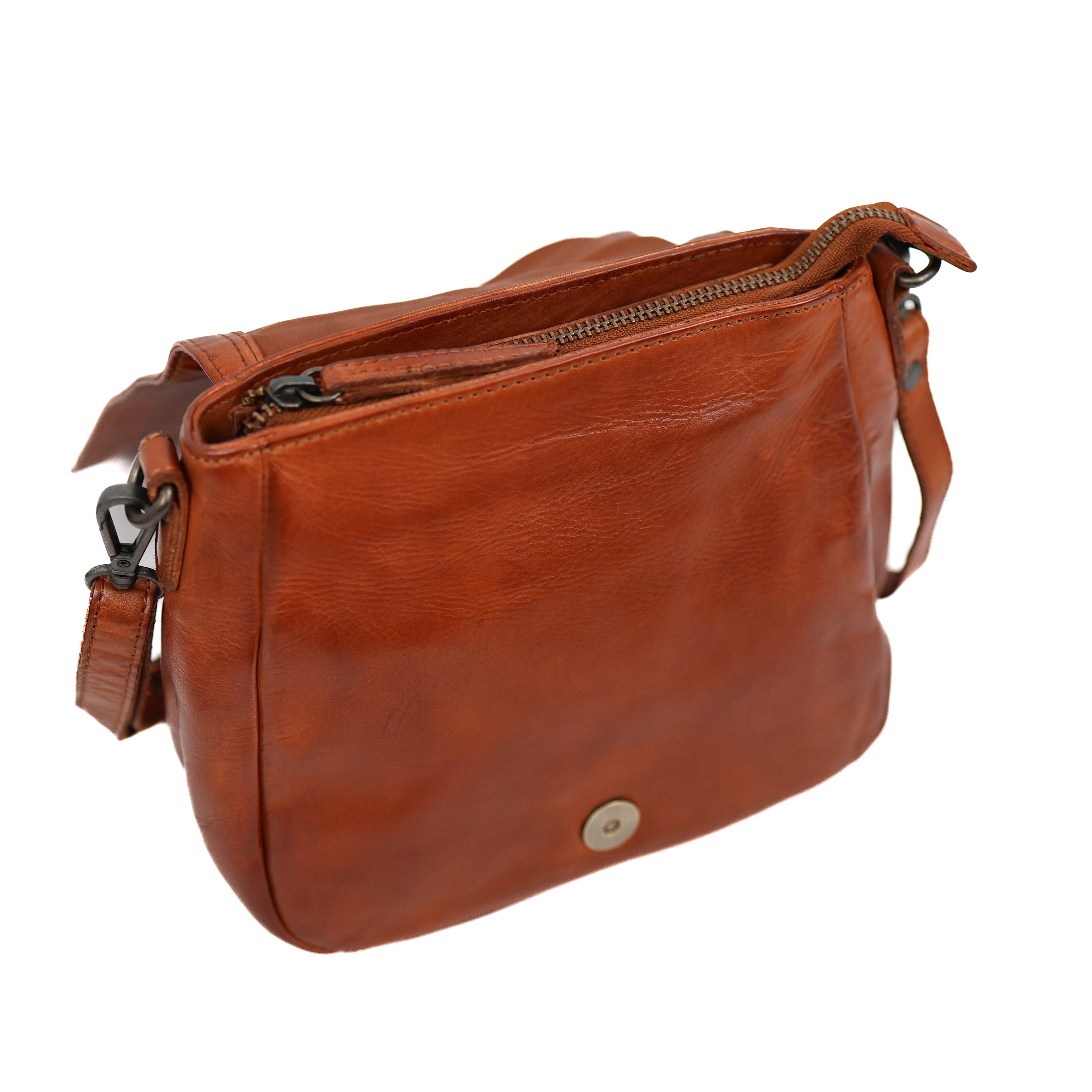 Umhängetasche 'Jennie' Cognac Croco