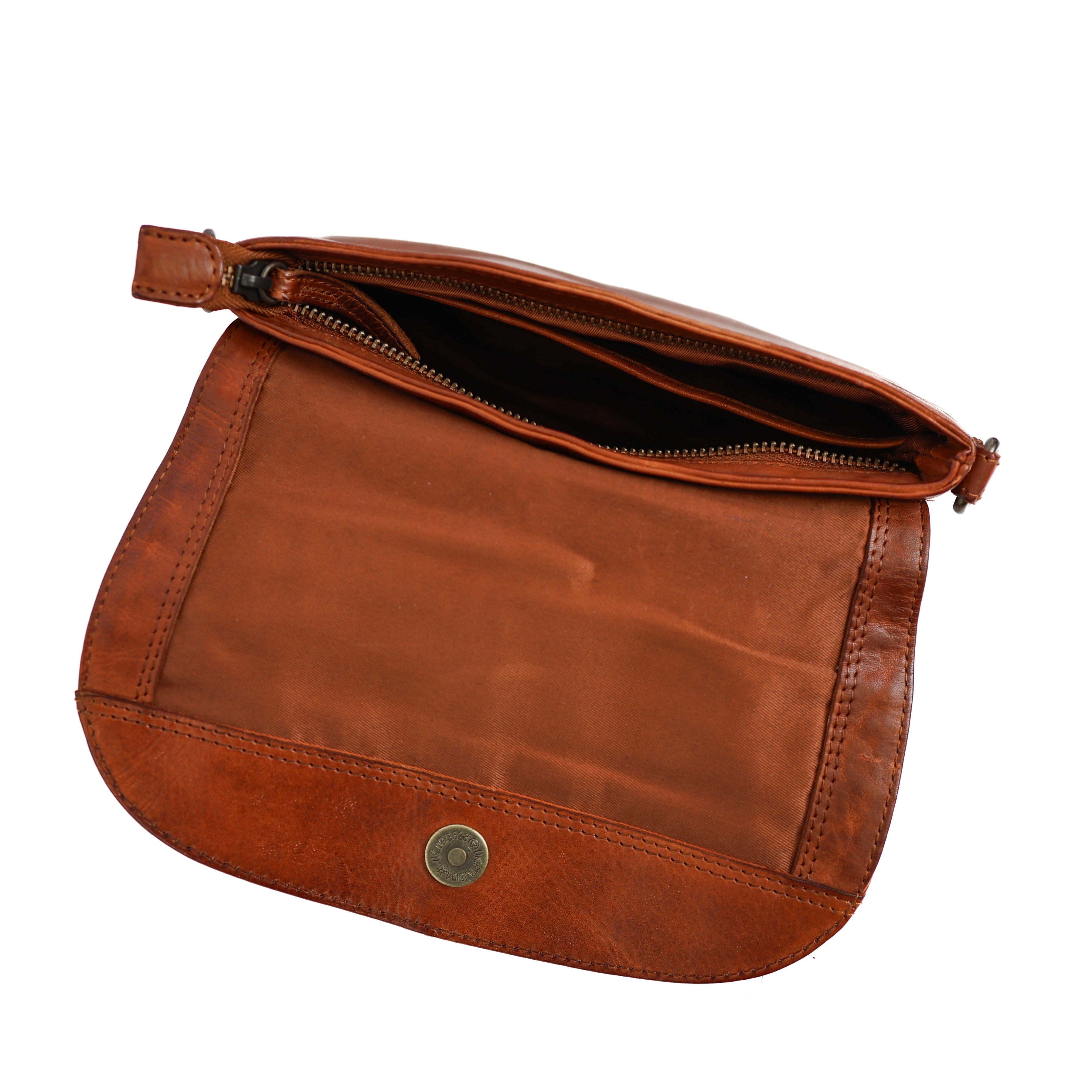 Umhängetasche 'Jennie' Cognac Croco