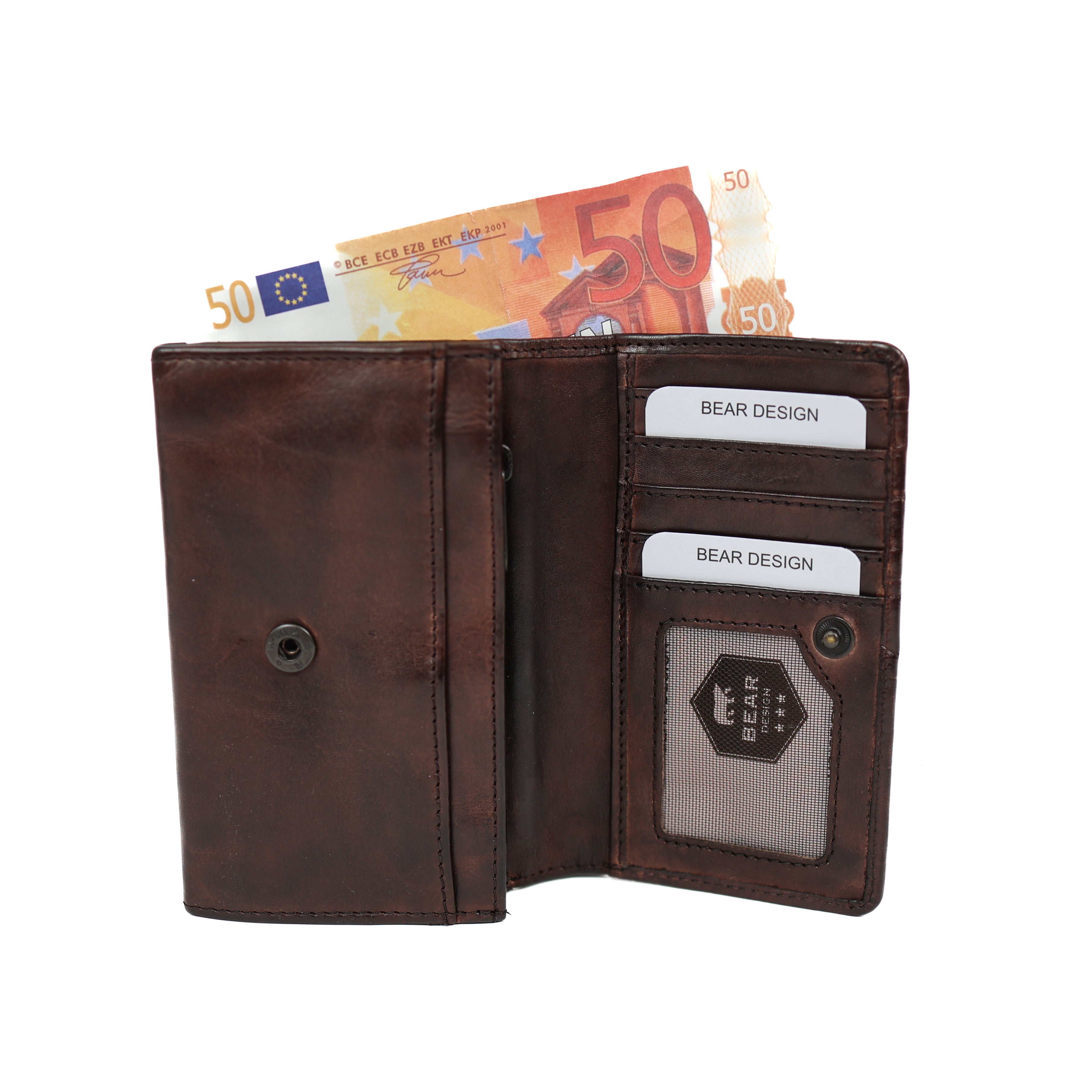 Wickelgeldbörse 'Flappie' schwarz - CL 15572