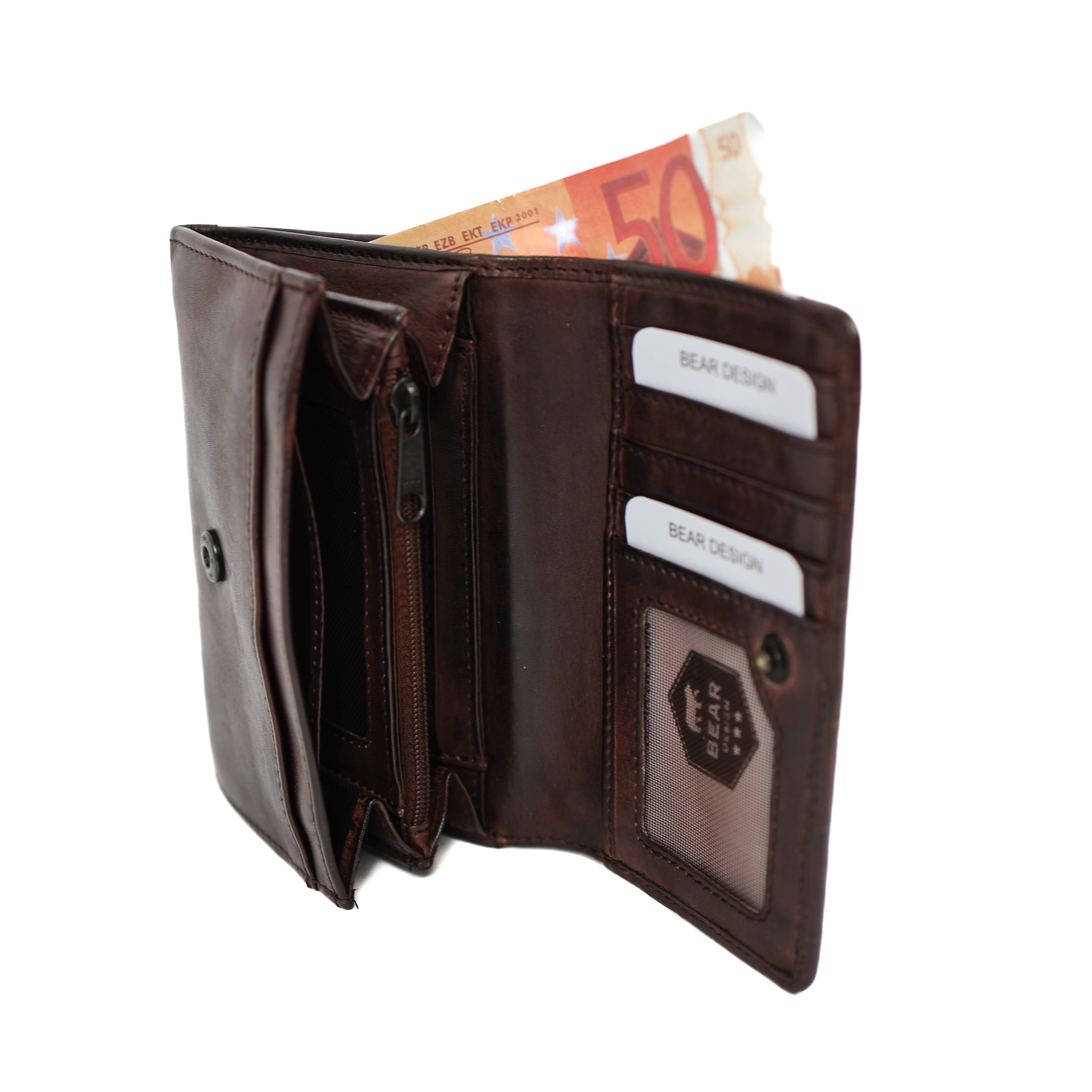 Wickelgeldbörse 'Flappie' schwarz - CL 15572