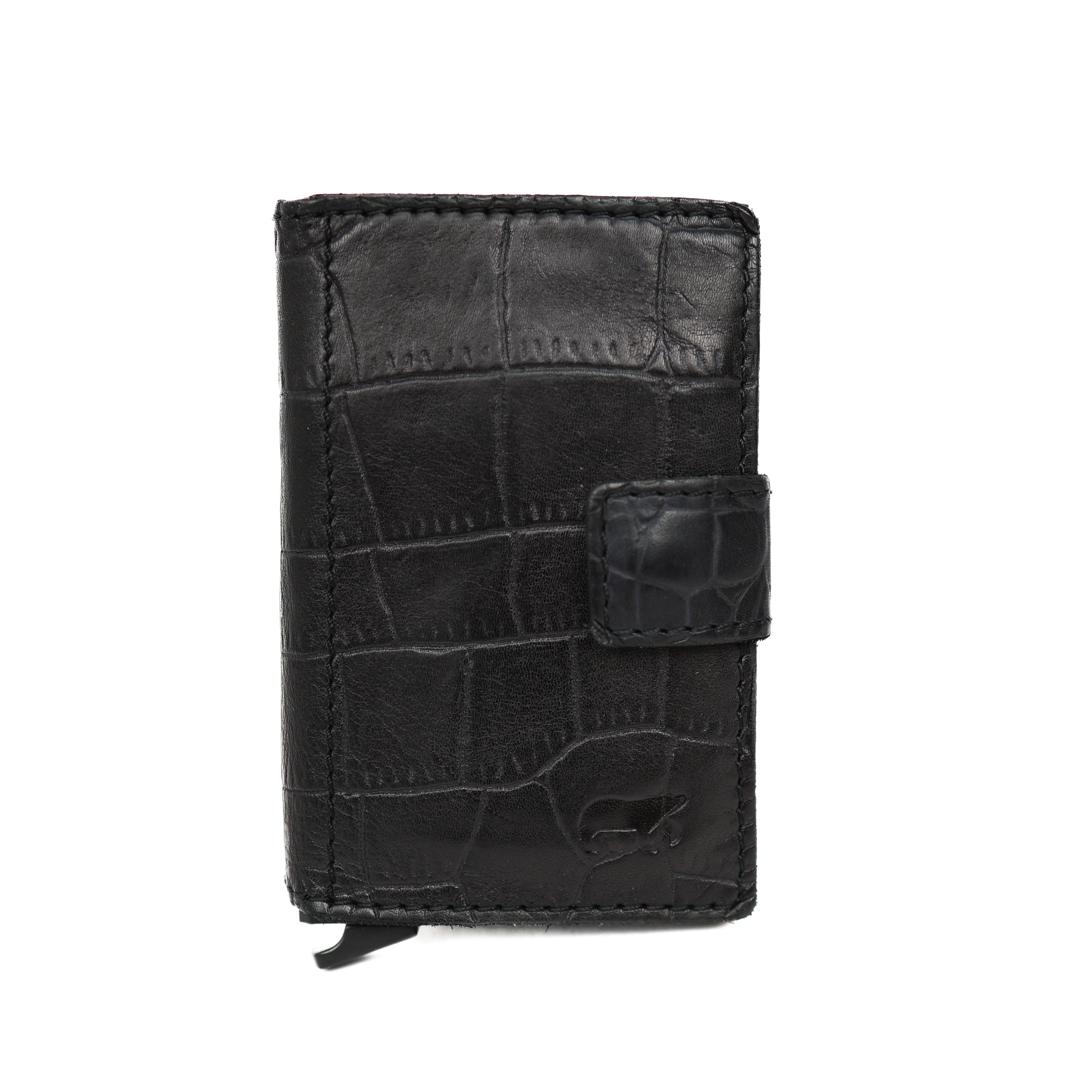 Kartenhalter 'Pip' Croco Schwarz