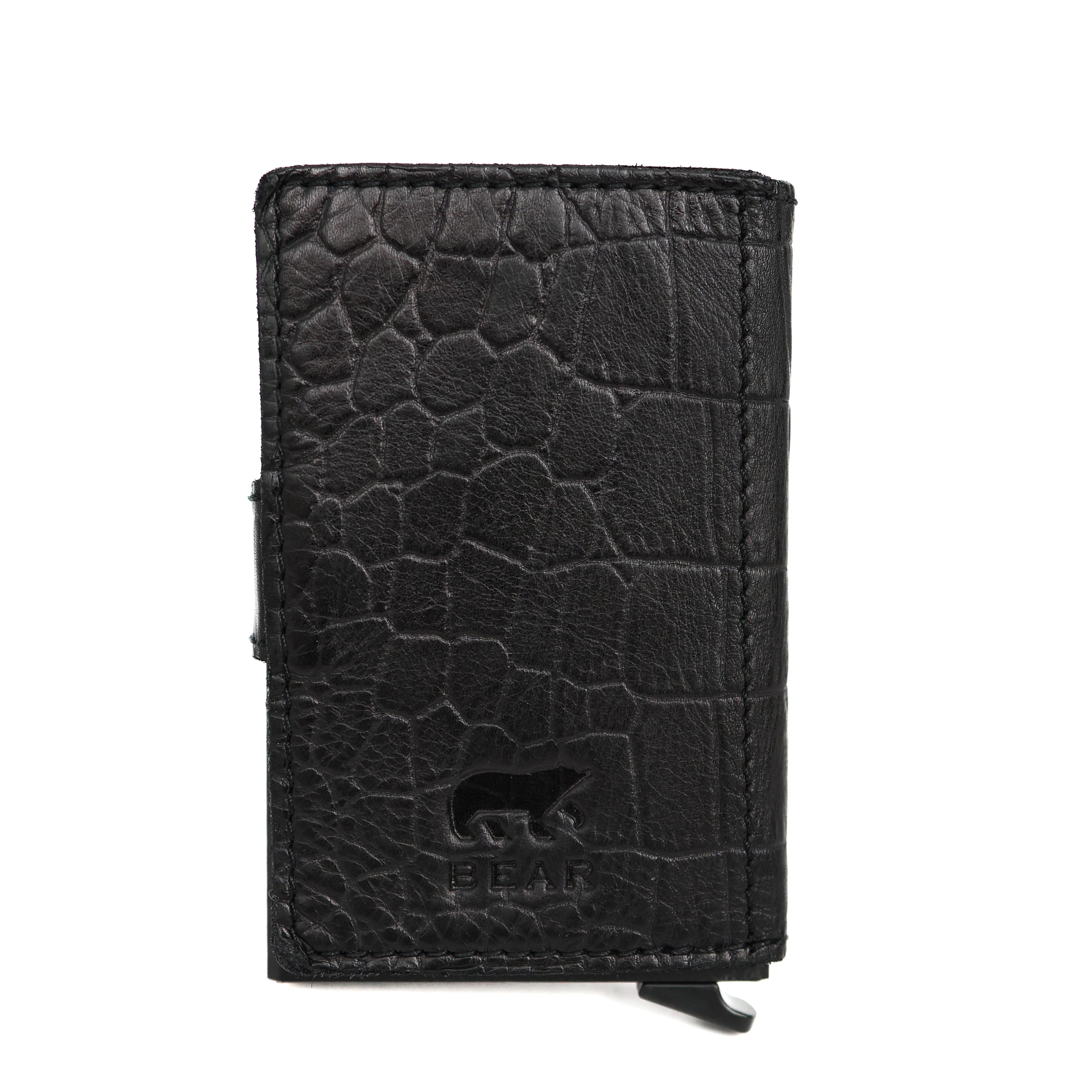 Kartenhalter 'Pip' Croco Schwarz