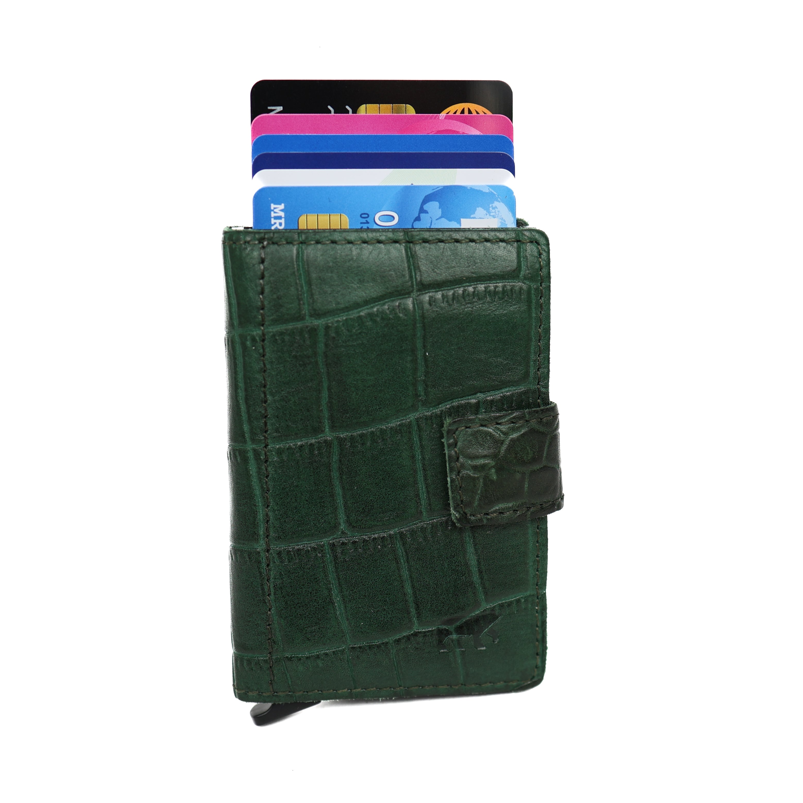 RFID Kartenhalter 'Pip' croco groen