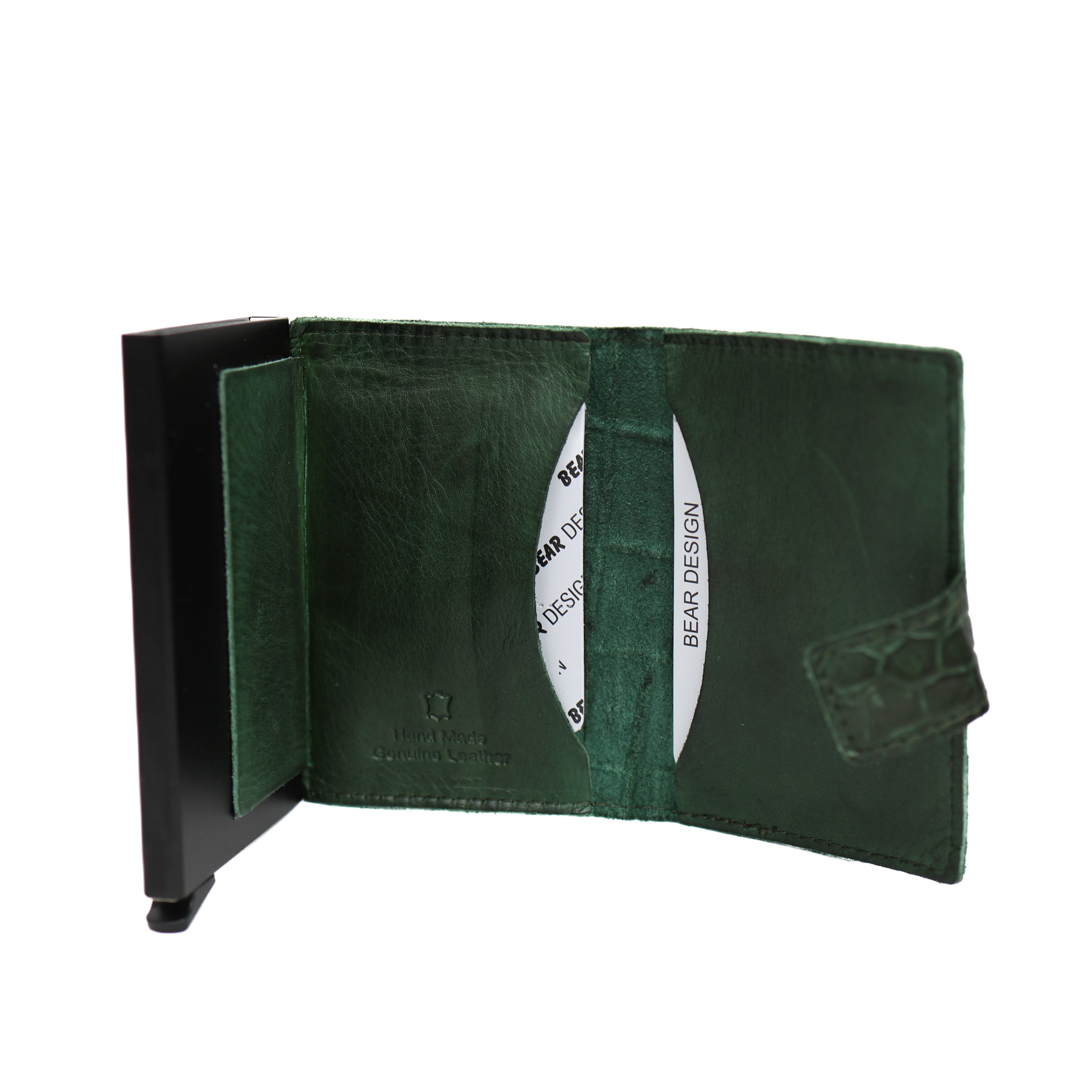 RFID Kartenhalter 'Pip' croco groen