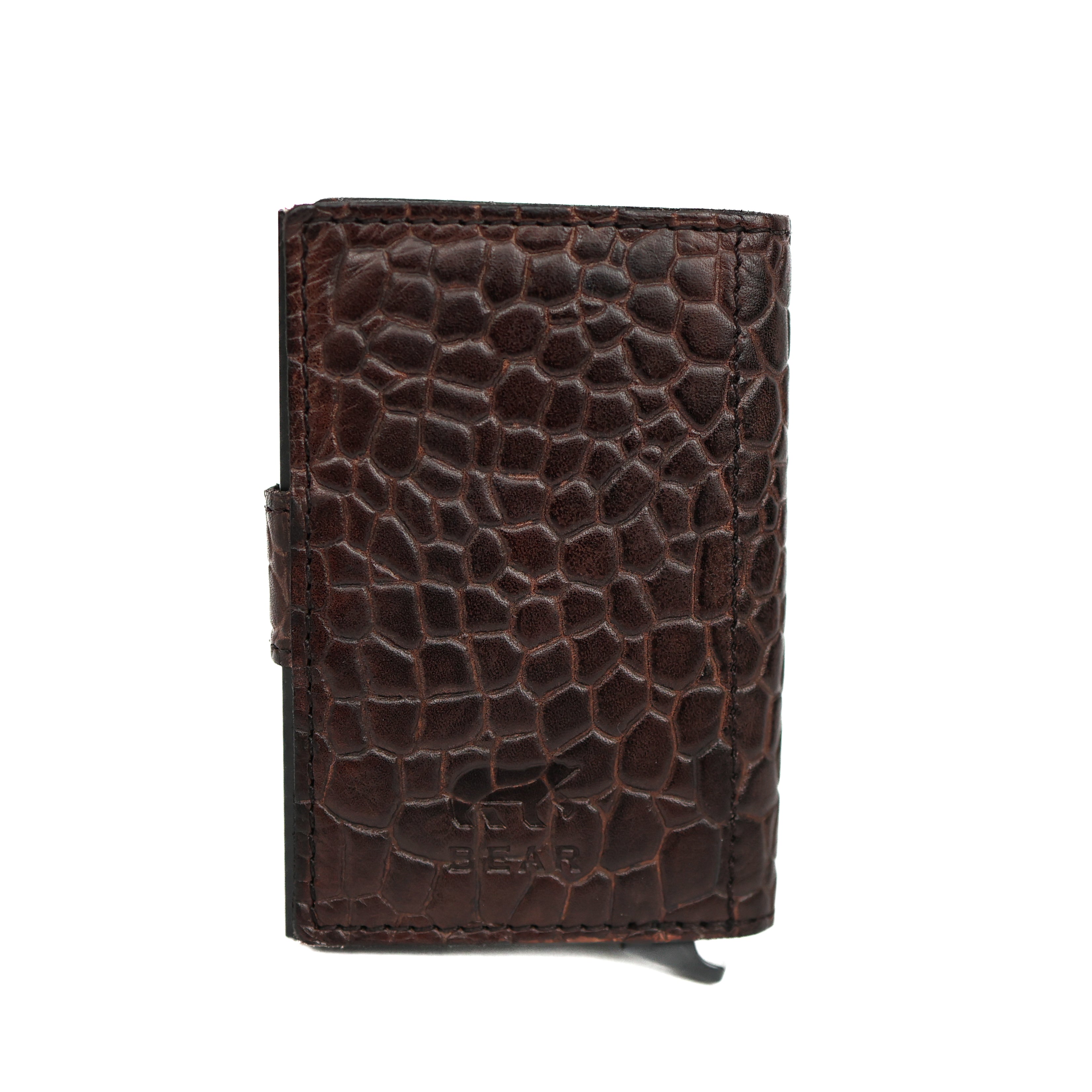 RFID Kartenhalter 'Pip' croco braun