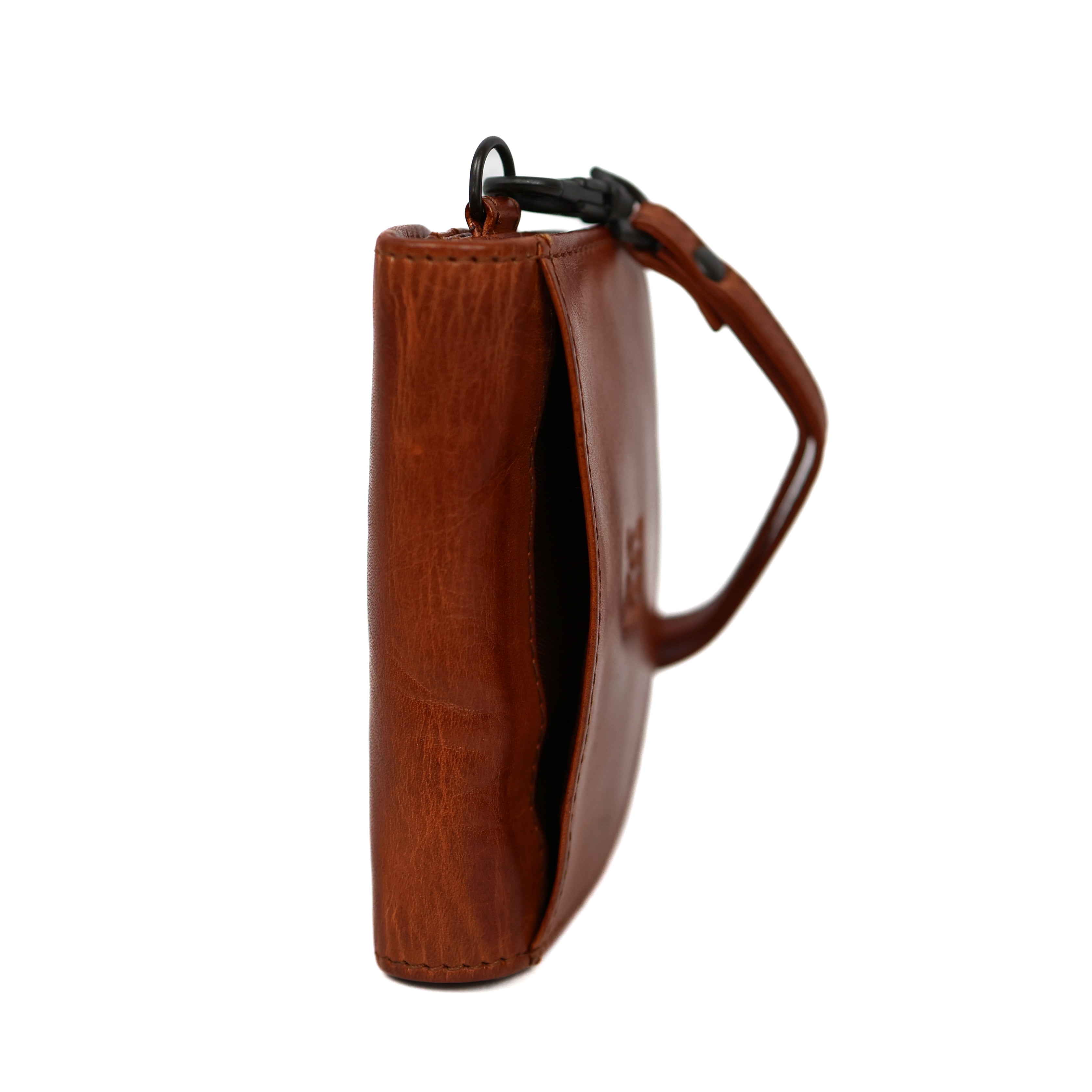 Geldbörse mit Handschlaufe 'Eva' Cognac