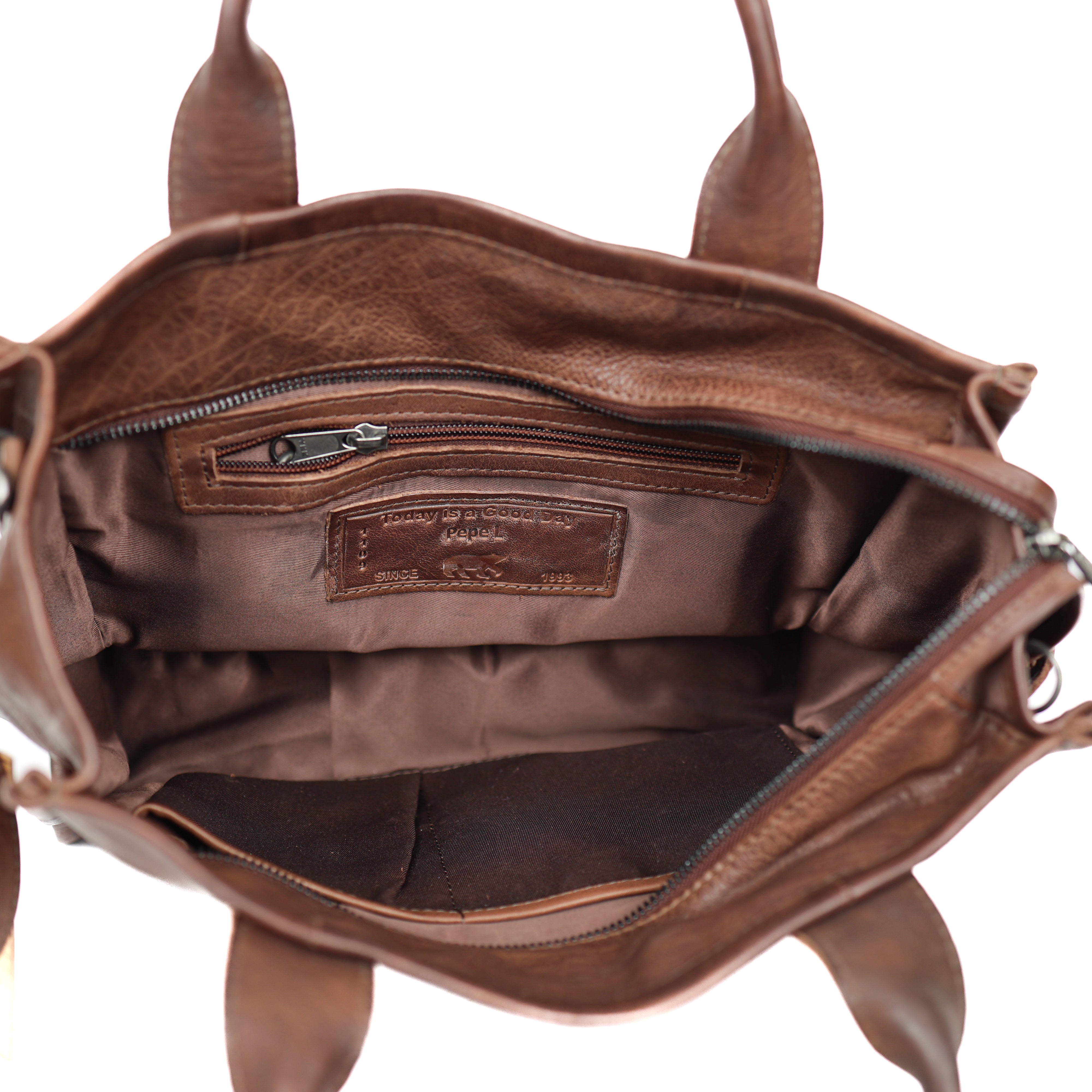 Tote Bag 'Pepe' L Dunkelbraun