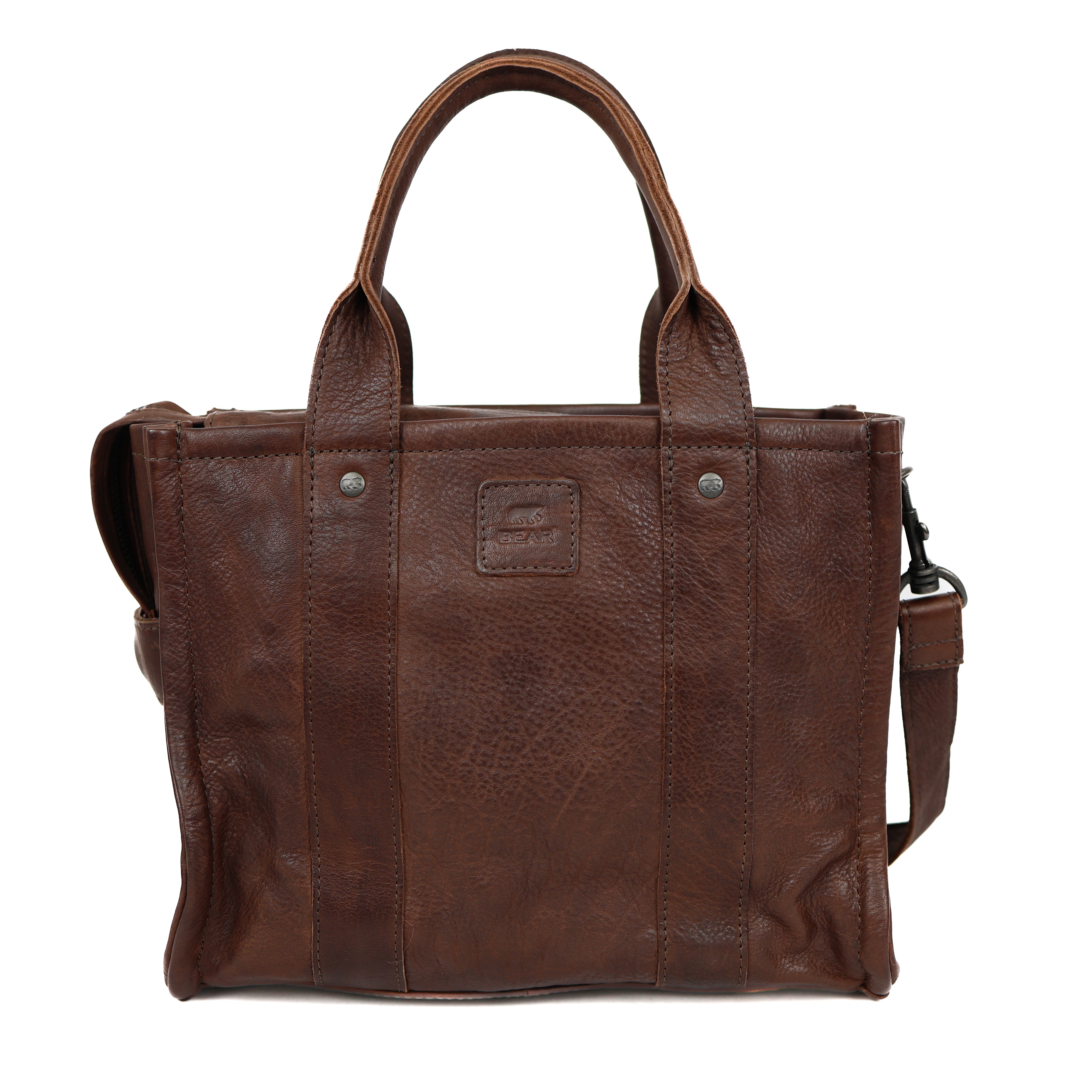 Tote Bag 'Pepe' M Dunkelbraun