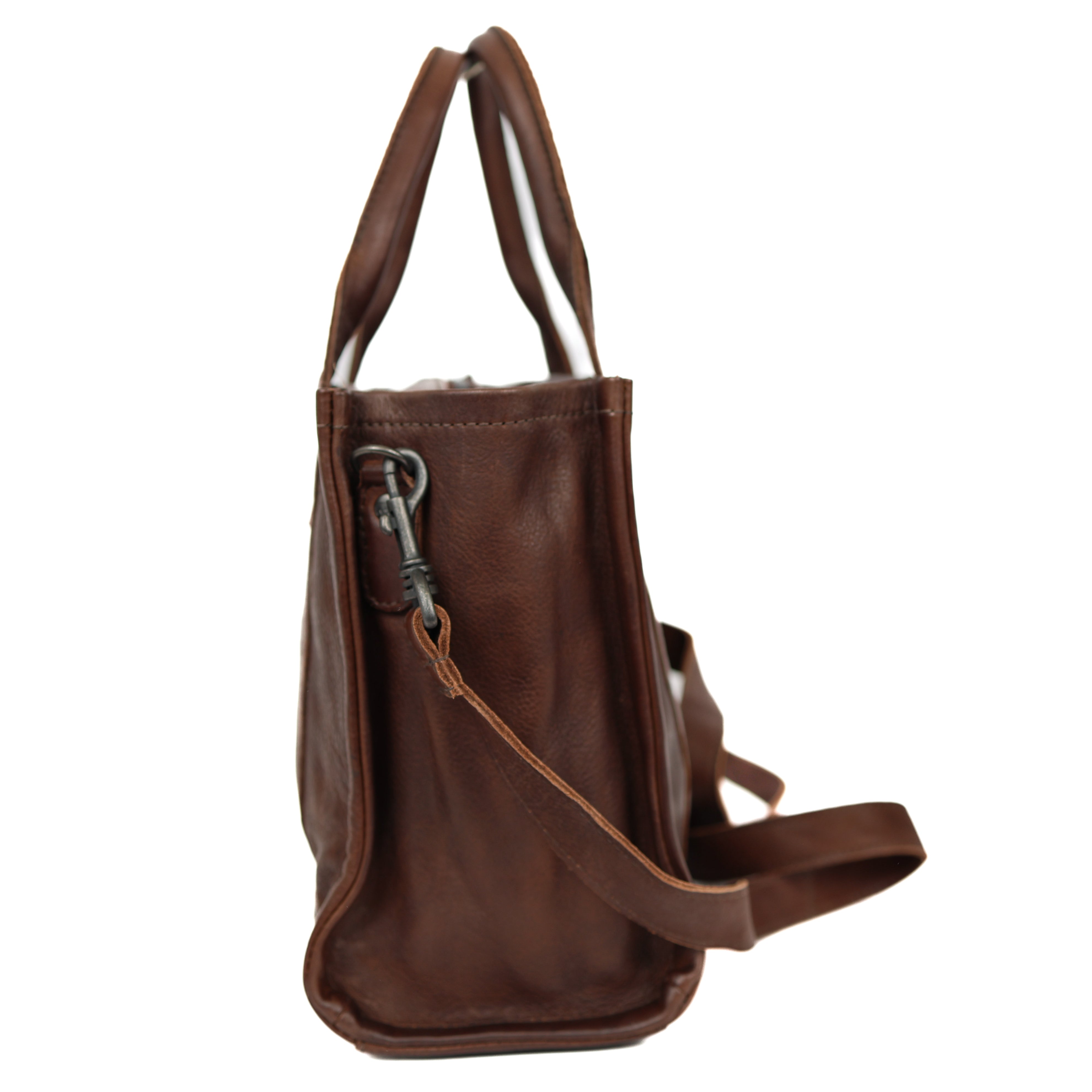 Tote Bag 'Pepe' M Dunkelbraun