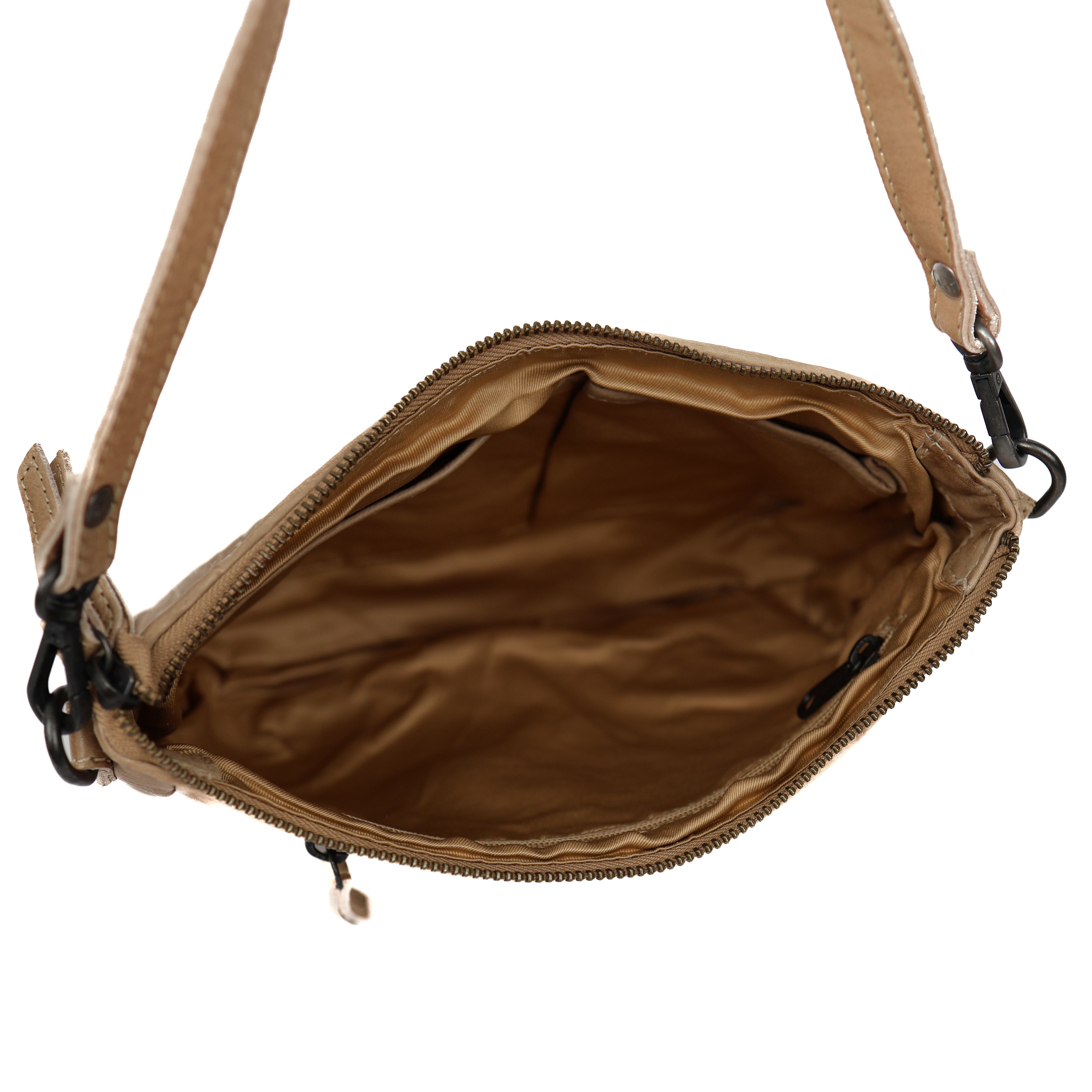 Hand-/Umhängetasche 'Elvira' Geflochten Beige