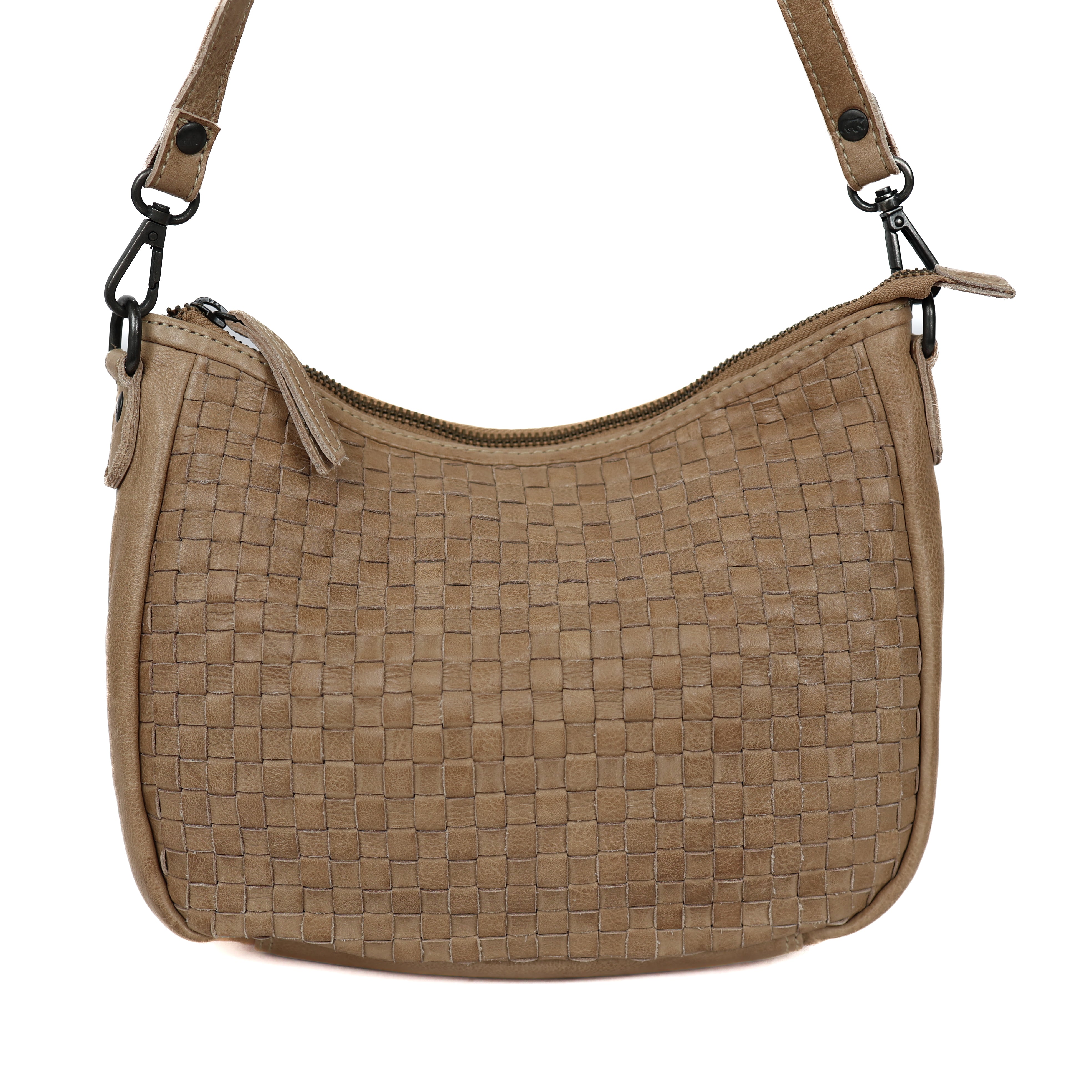 Hand-/Umhängetasche 'Elvira' Geflochten Beige