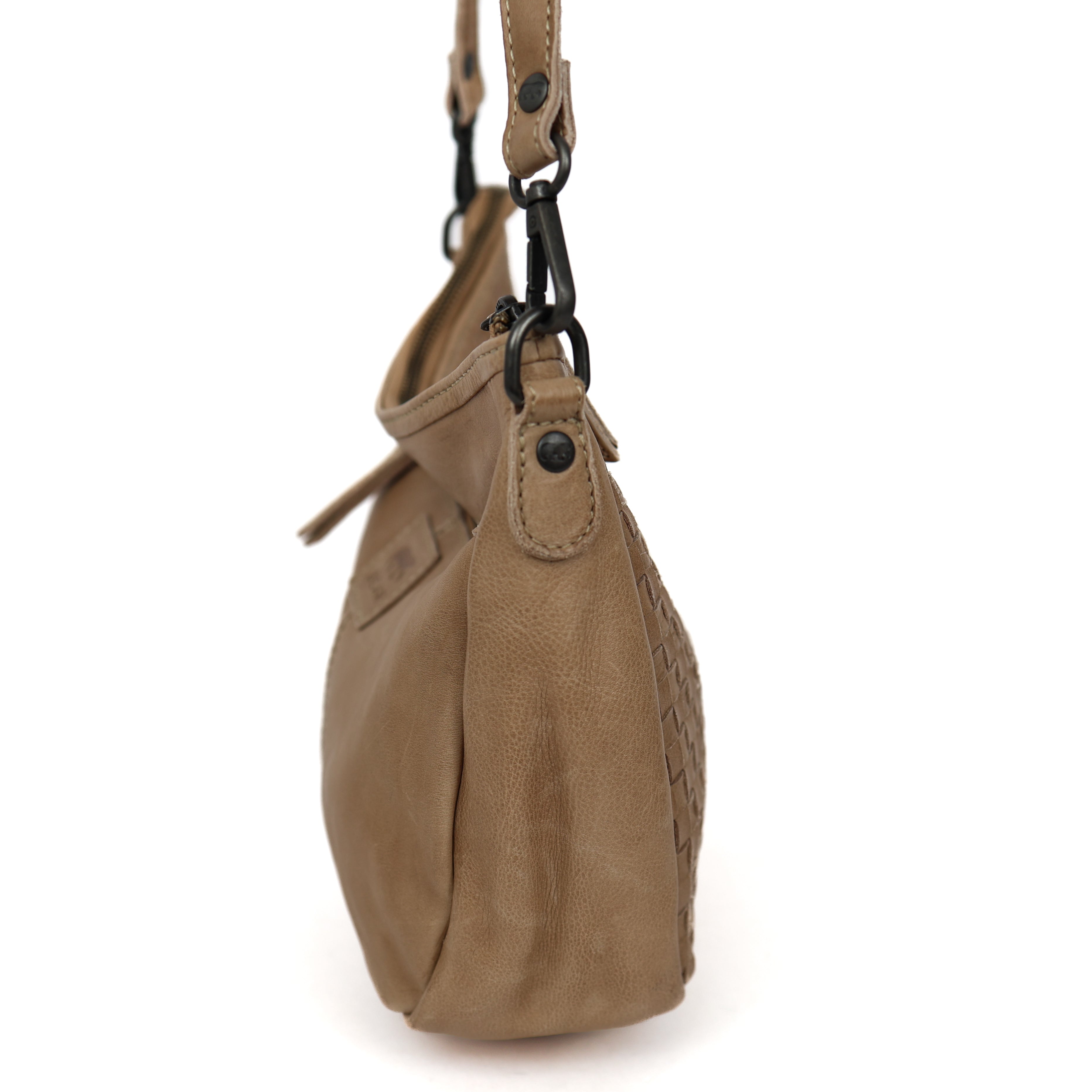 Hand-/Umhängetasche 'Elvira' Geflochten Beige