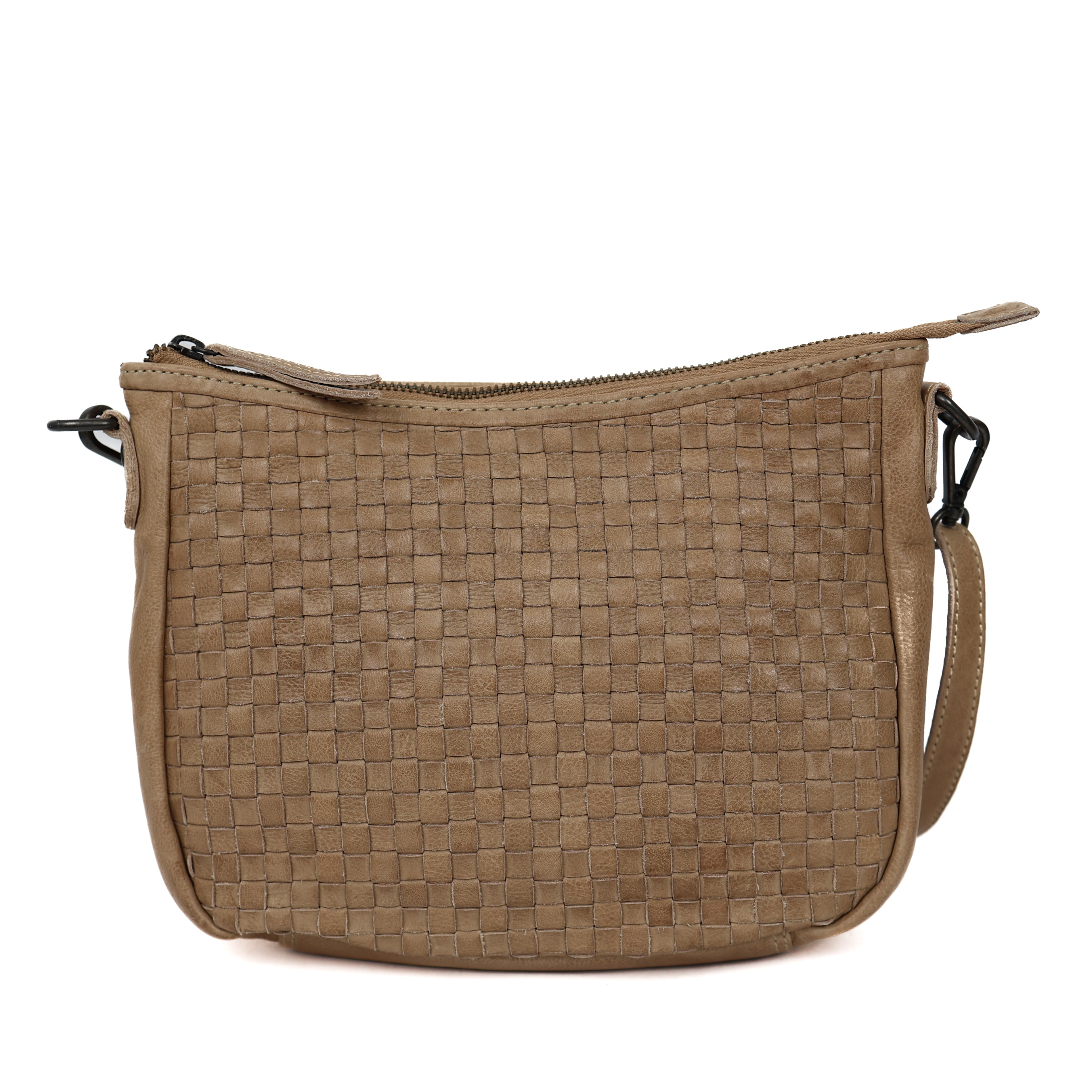 Hand-/Umhängetasche 'Elvira' Geflochten Beige