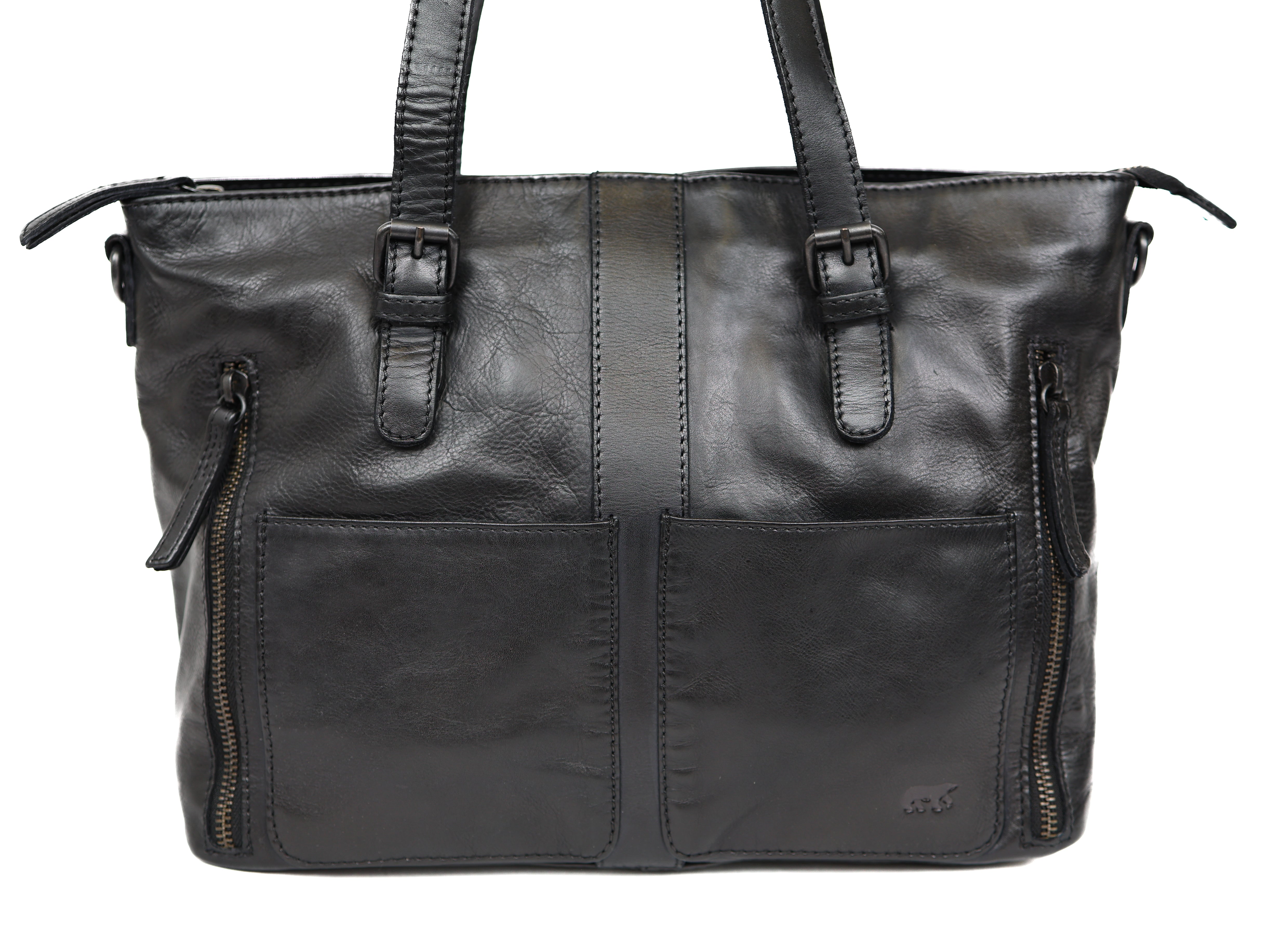 Hand-/Umhängetasche 'Fleur' Schwarz