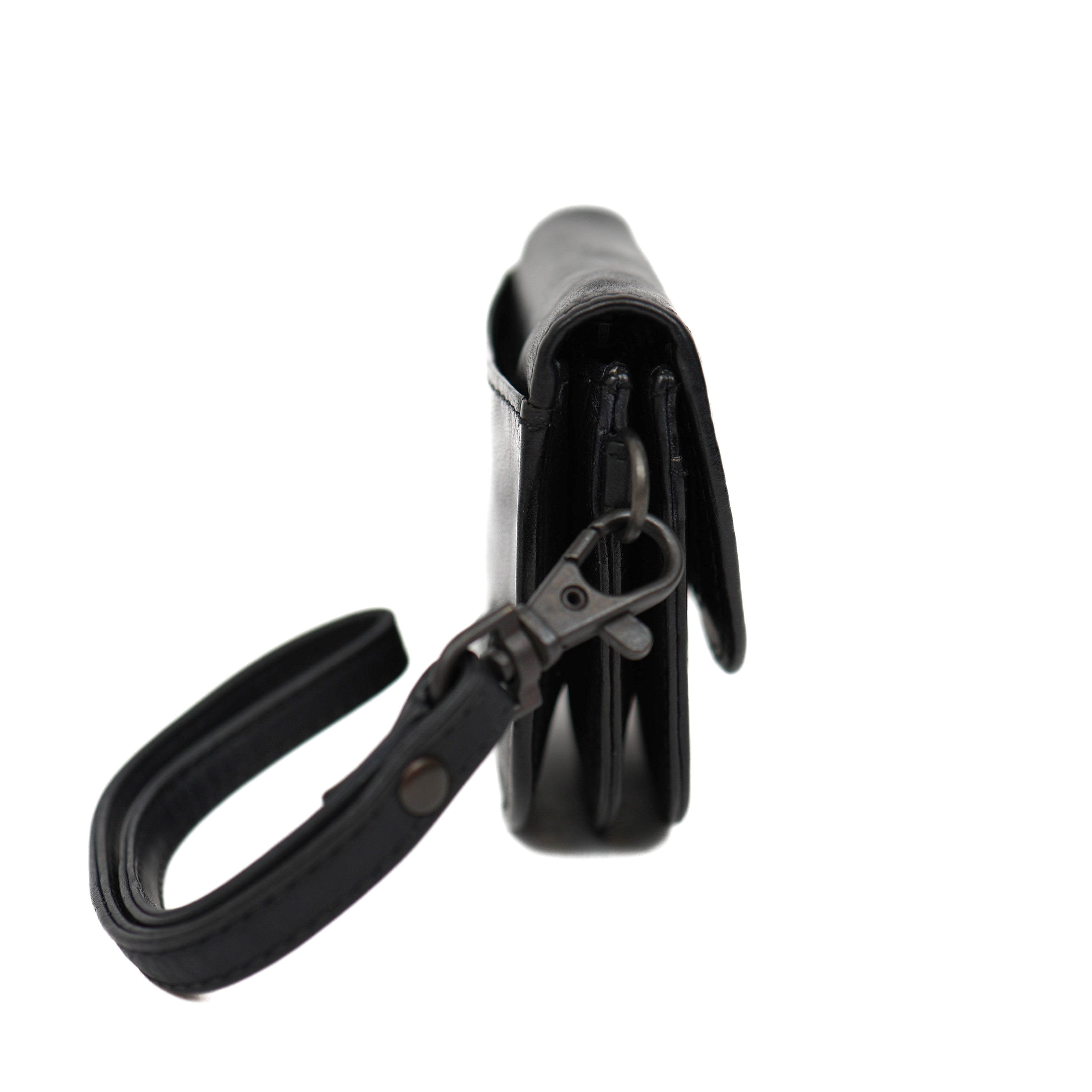 Geldbörse mit Handschlaufe 'Eva' Schwarz