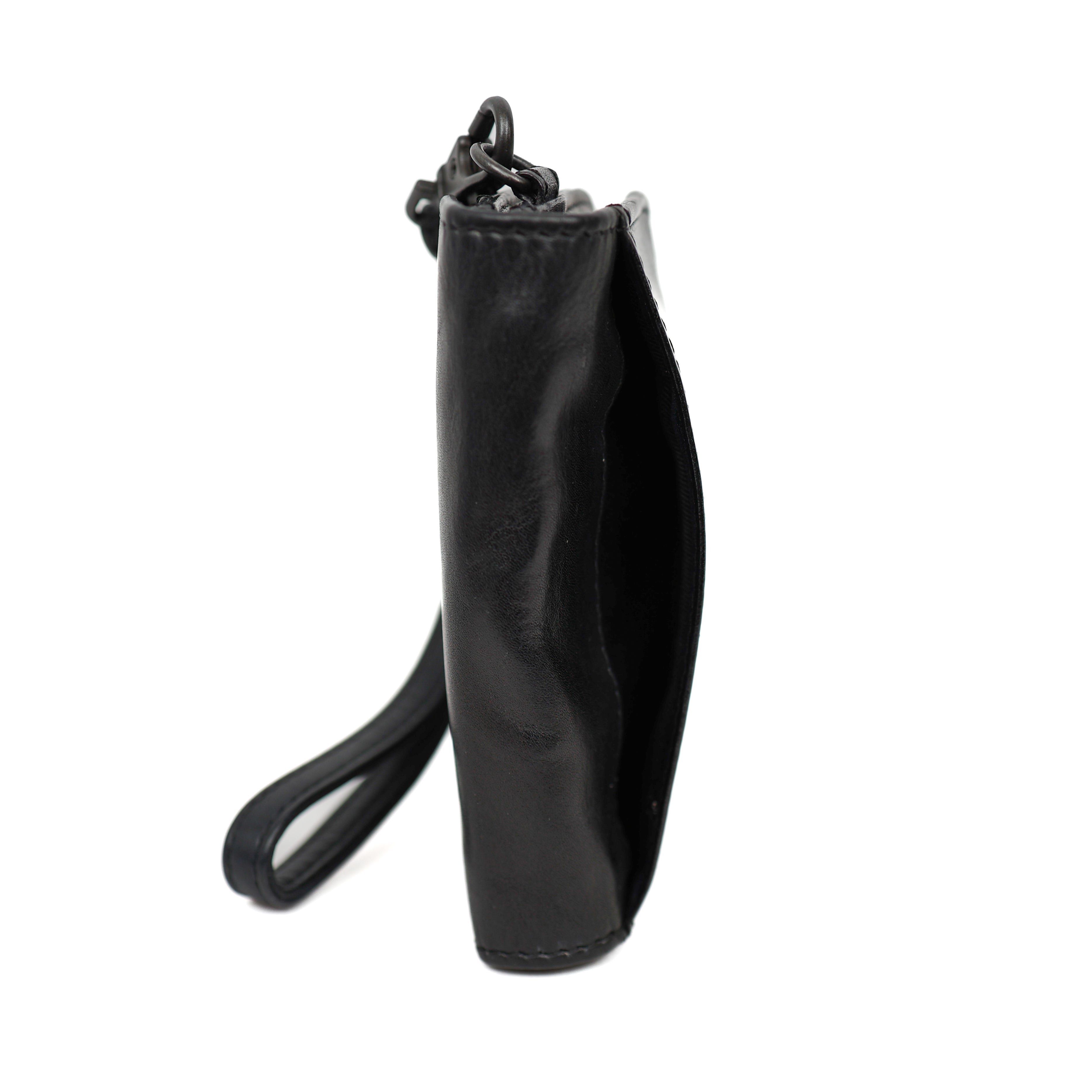 Geldbörse mit Handschlaufe 'Eva' Schwarz