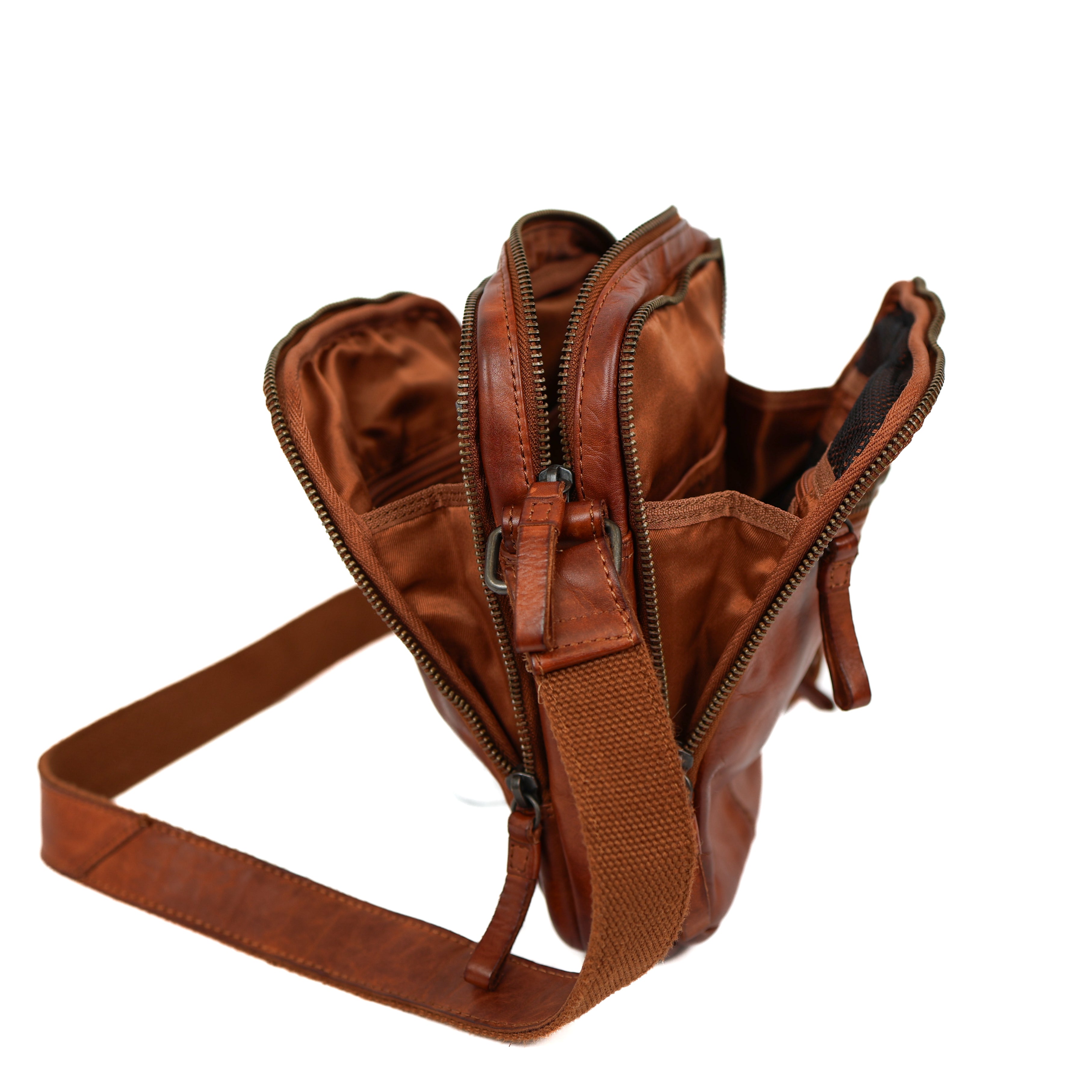 Crossbody/Reisetasche 'Renny' Cognac
