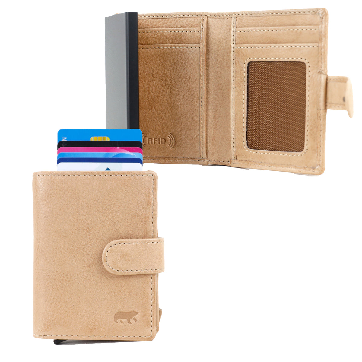 RFID-Kartenetui 'Bobby' beige