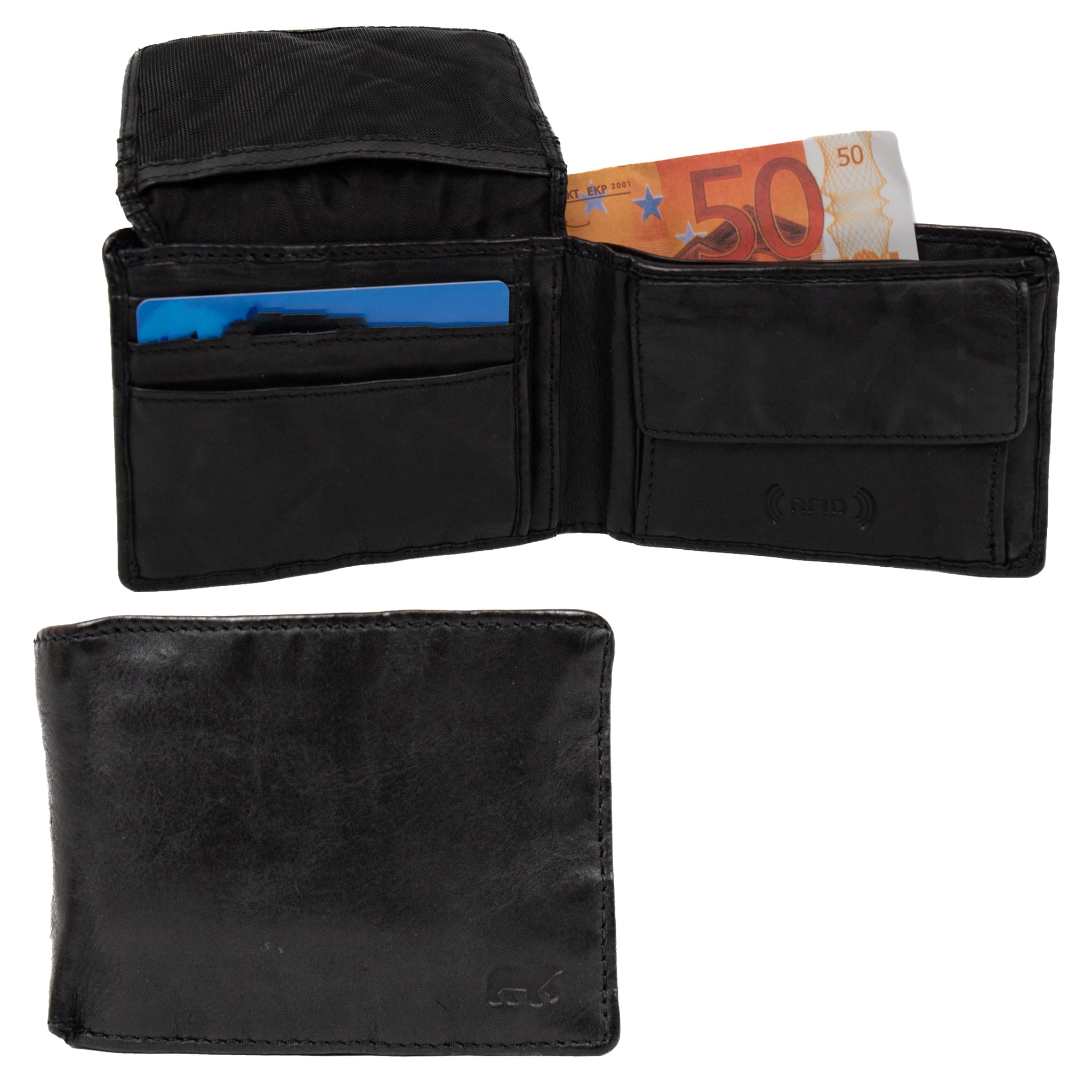 Brieftasche 'Joep' schwarz - CL 18839