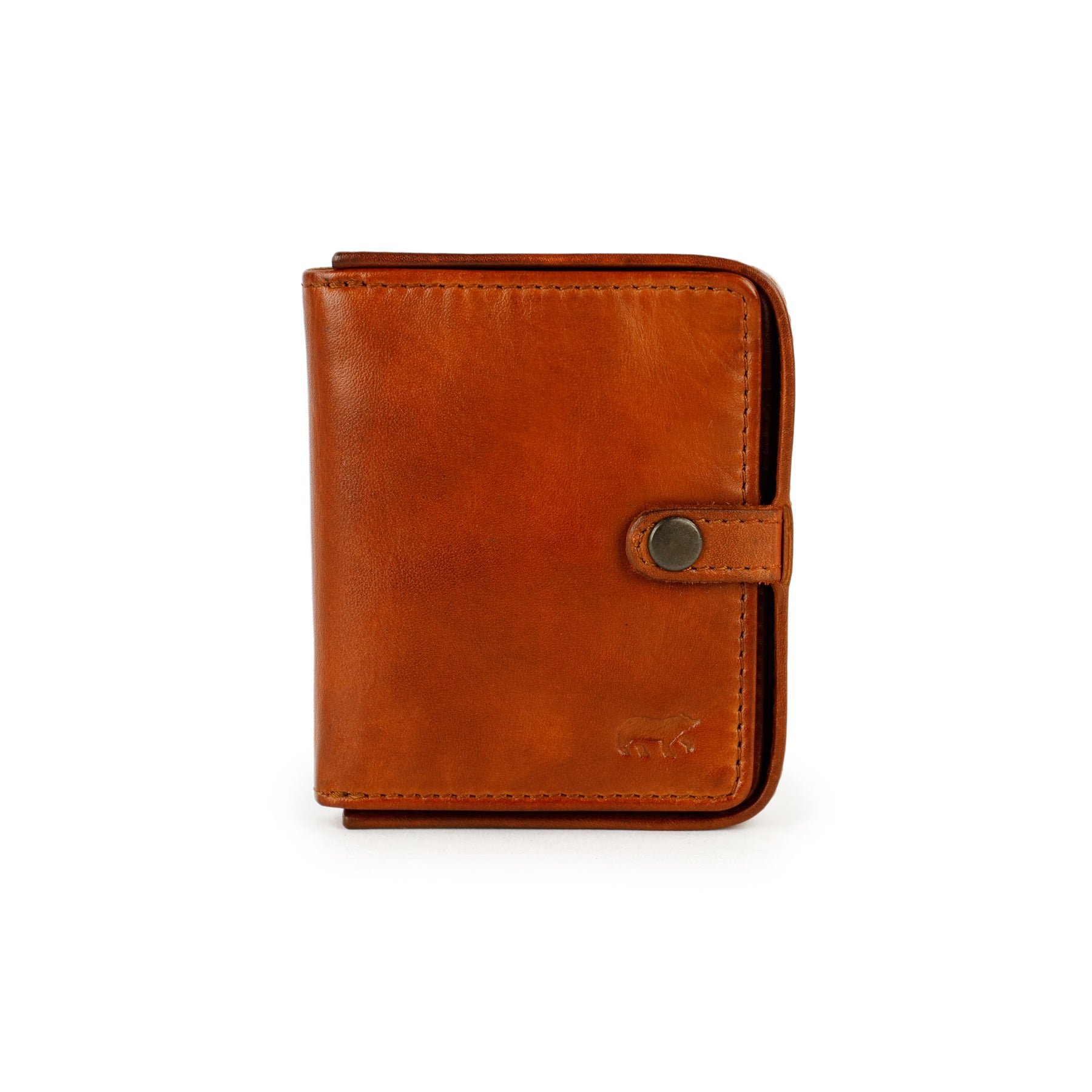 Münzfachgeldbörse 'John' Cognac
