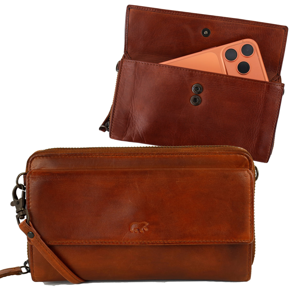 Handytasche 'Eden' Cognac
