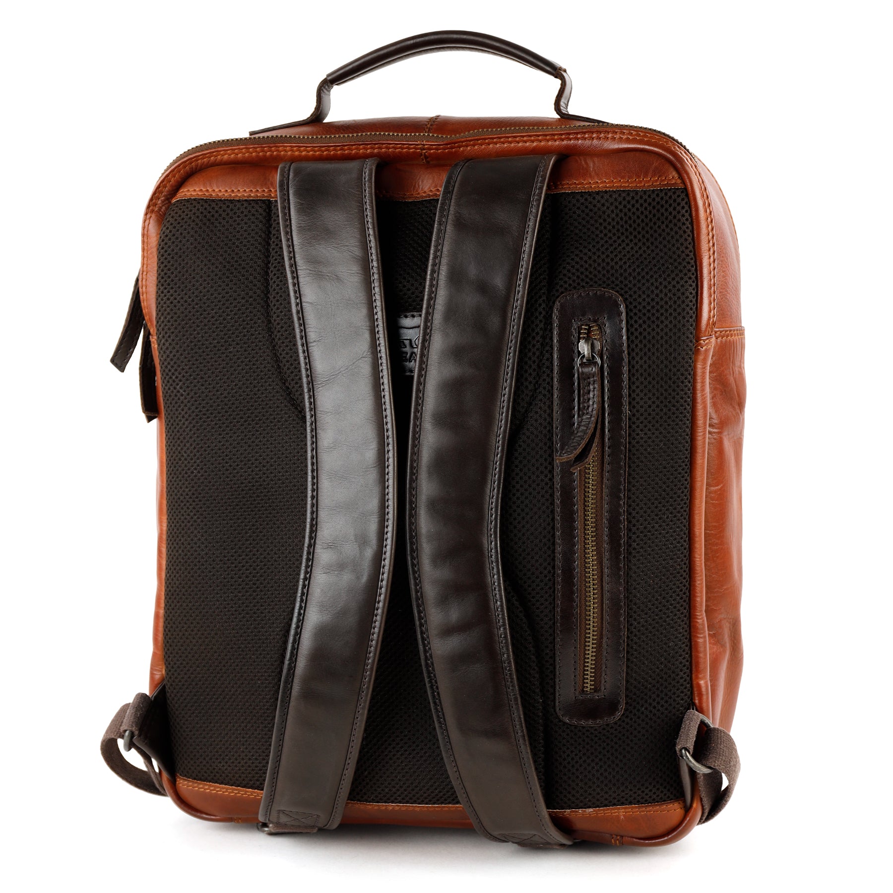 Laptop-Rucksack 'Ties' Cognac/Dunkelbraun