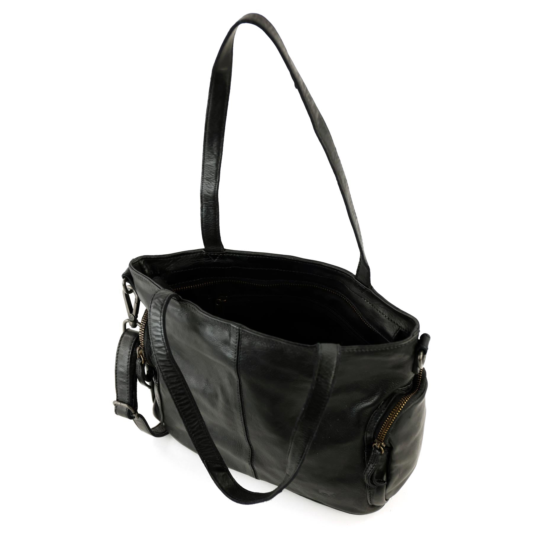 Shopper/Umhängetasche 'Liv' Schwarz
