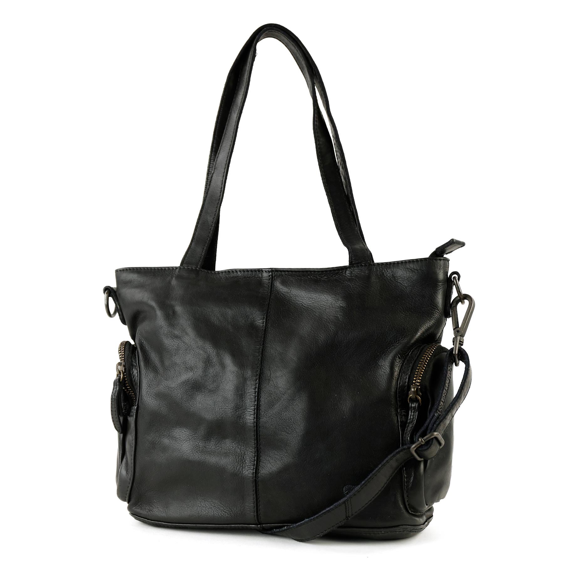 Shopper/Umhängetasche 'Liv' Schwarz
