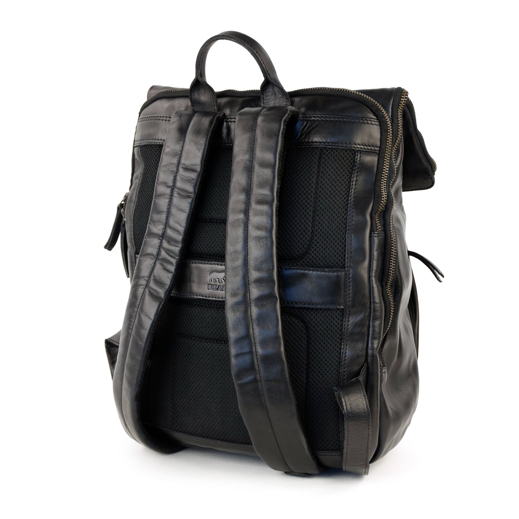 Rolltop Laptop Rucksack 15.6" 'Kai' Schwarz