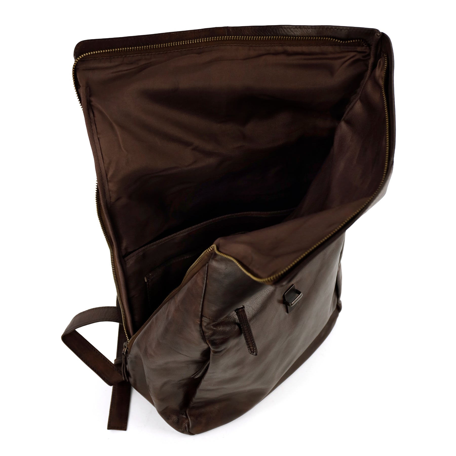 Rolltop Laptop Rucksack 15.6" 'Kai' Dunkelbraun