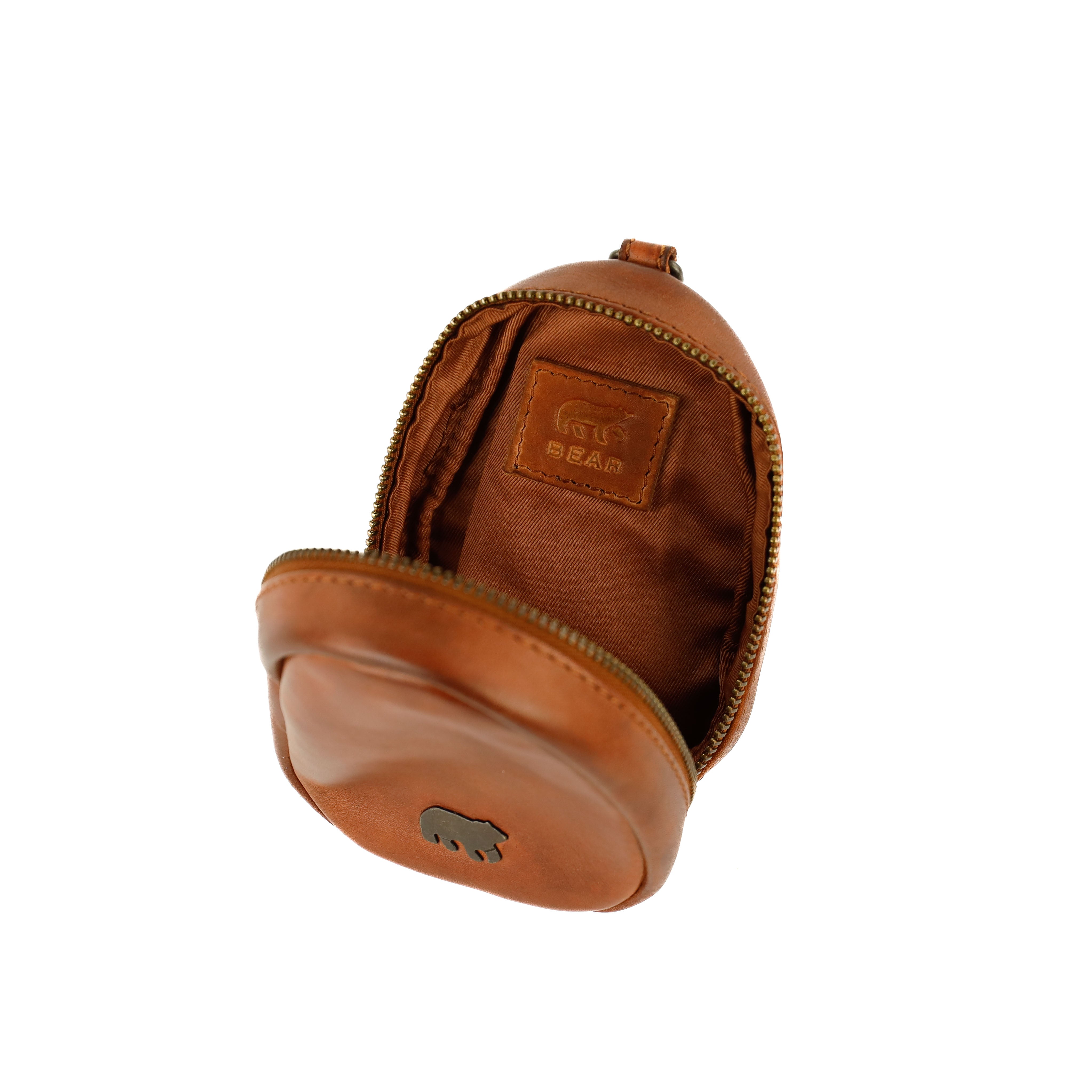 Bag Charm/Etui 'Fieke' Cognac