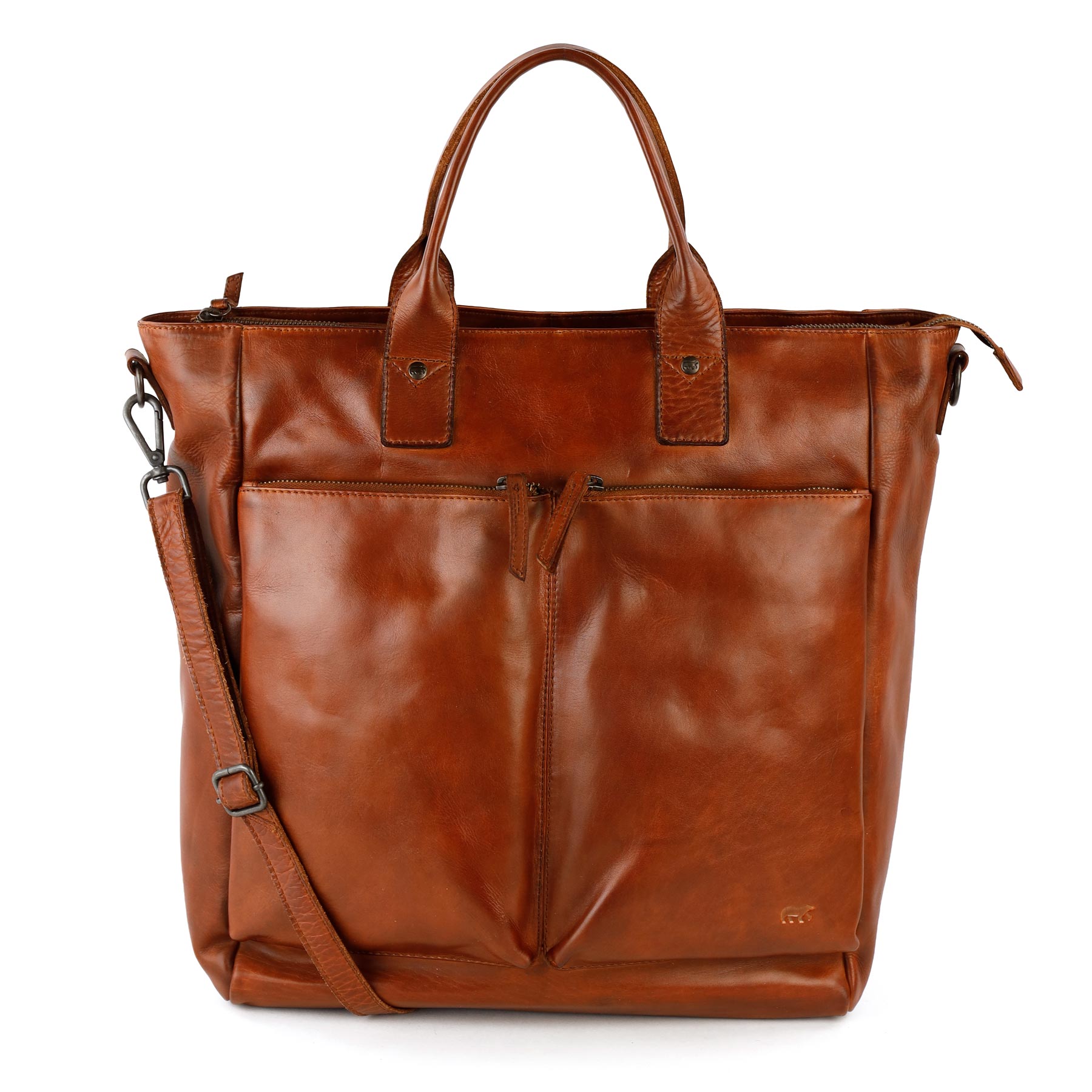 Hand-/Umhängetasche 15.6” 'Vera' Cognac