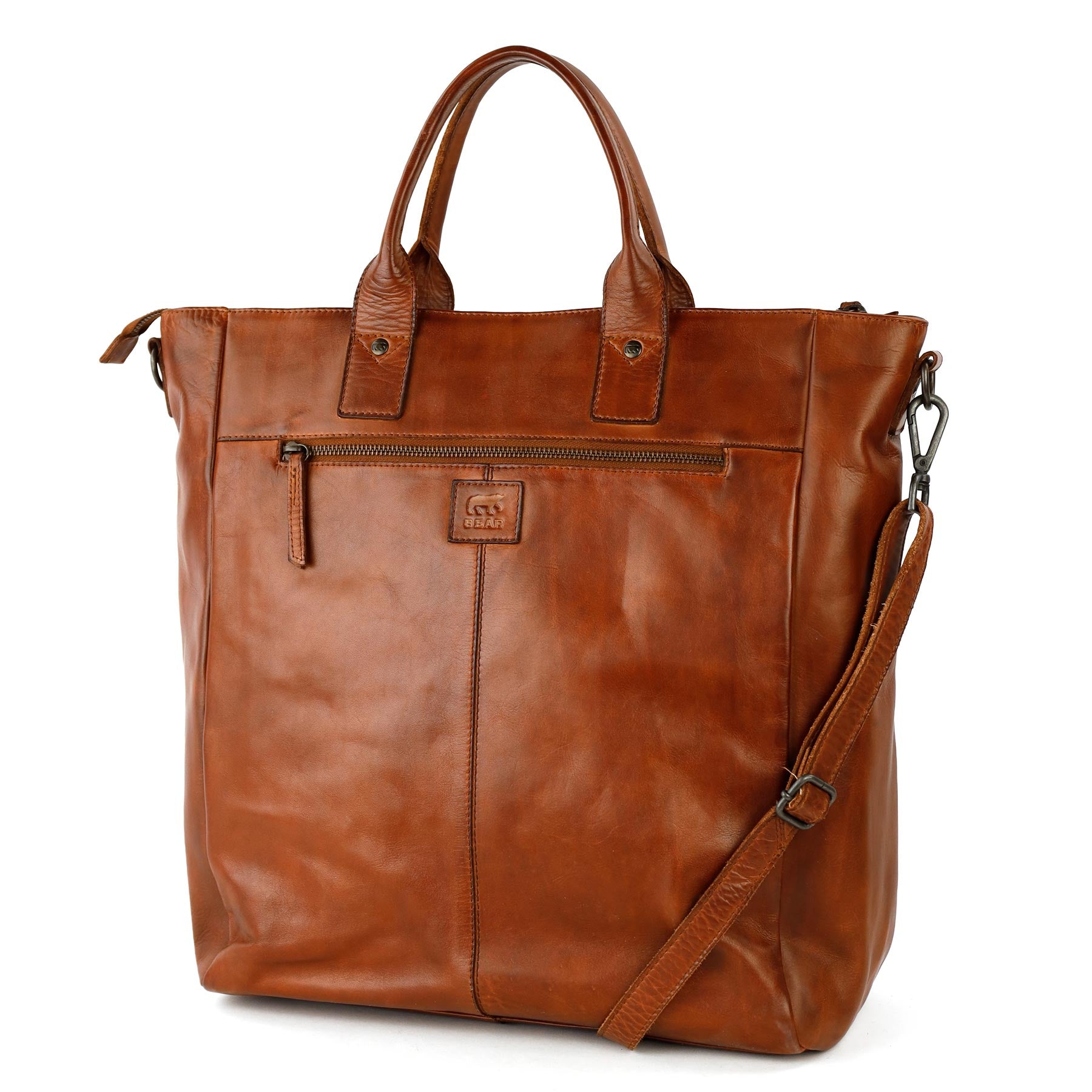 Hand-/Umhängetasche 15.6” 'Vera' Cognac