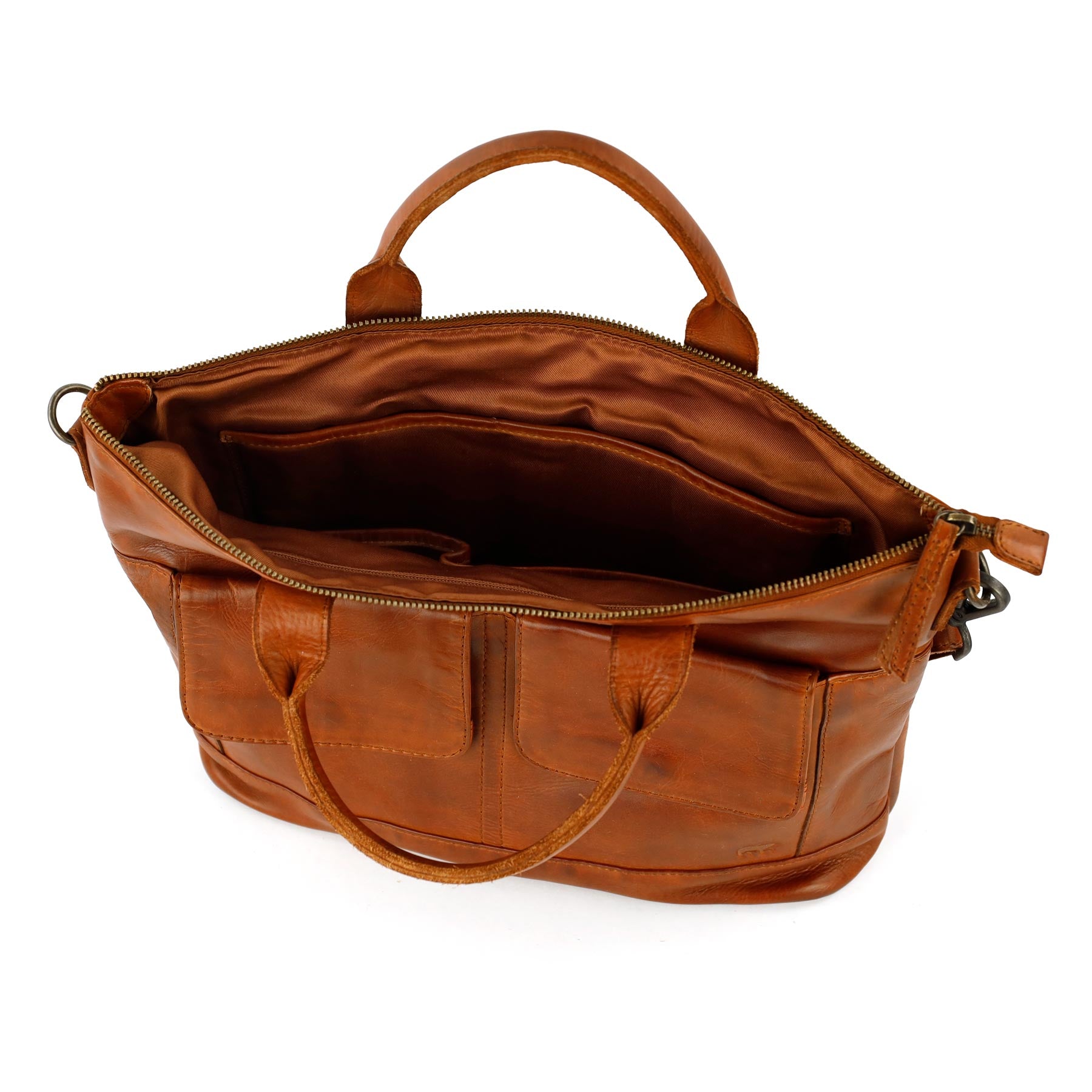 Hand-/Schultertasche 'Elin' Cognac
