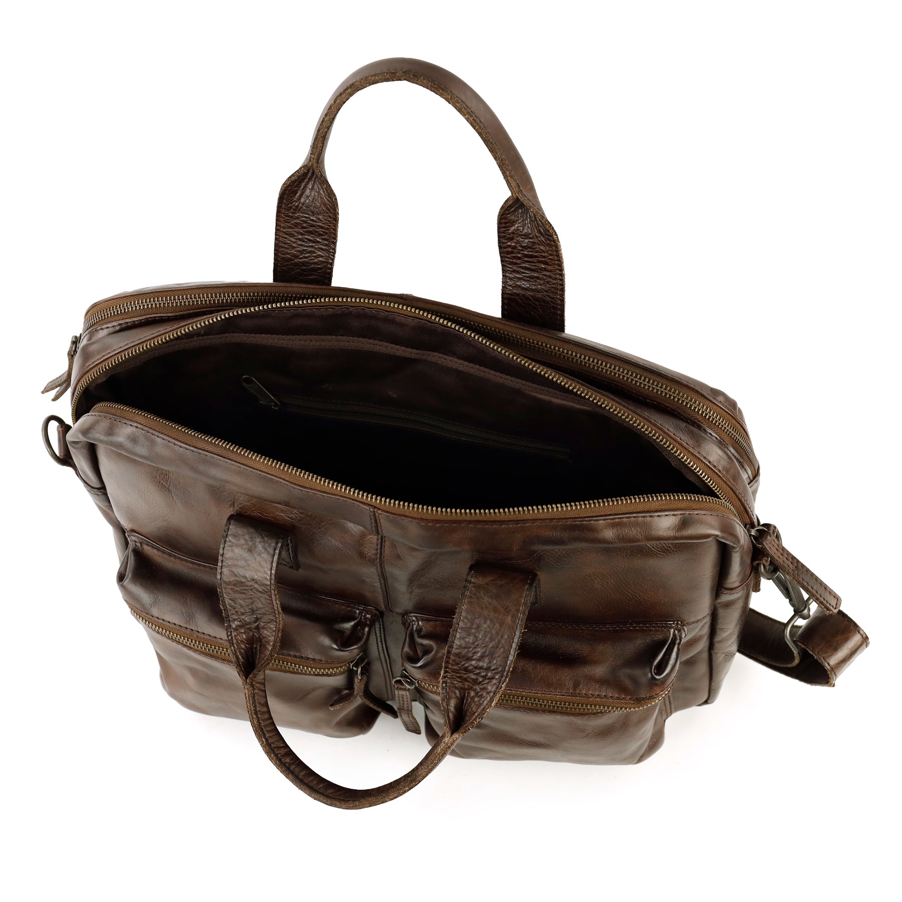 Weekender/Laptoptasche 15.6" 'Lou' Dunkelbraun
