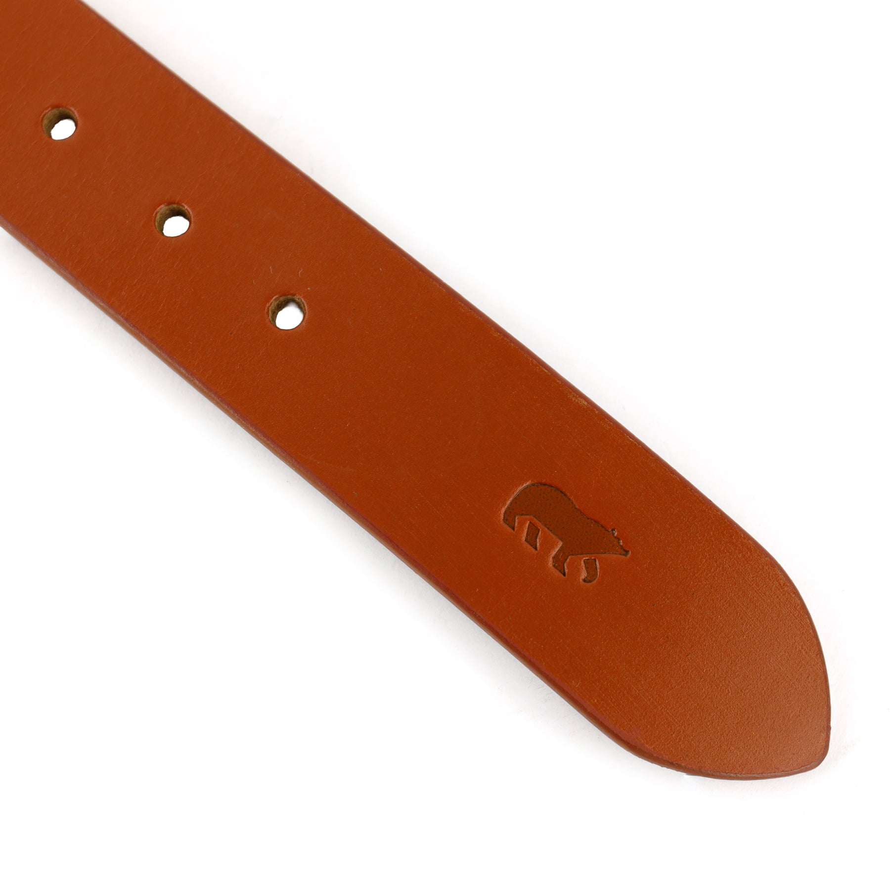 Breiter Ledergürtel 'Julian' cognac 3,5 cm