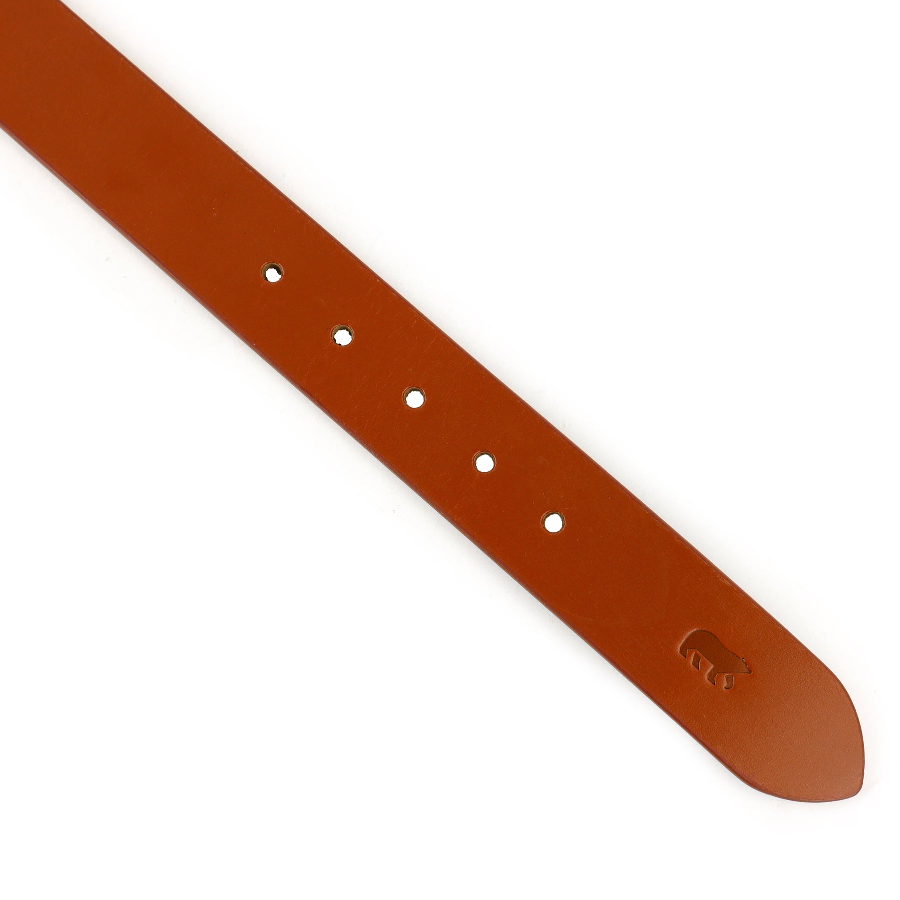 Breiter Ledergürtel 'Julian' cognac 3,5 cm