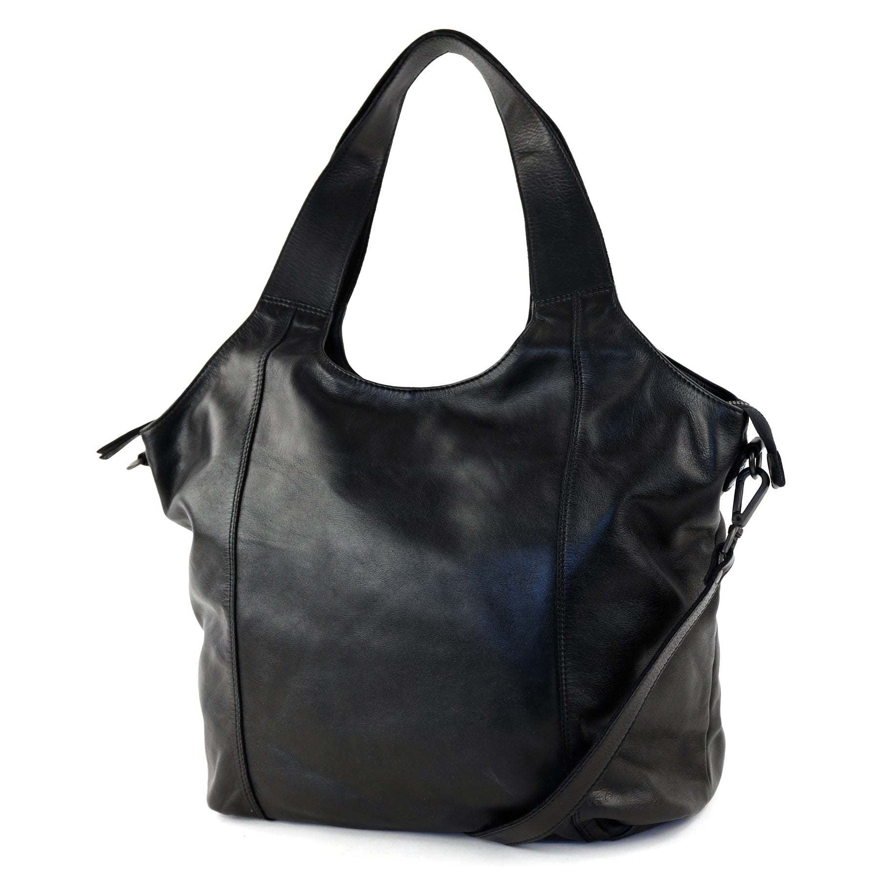 Großer Shopper/Beuteltasche 'Aurora' Schwarz
