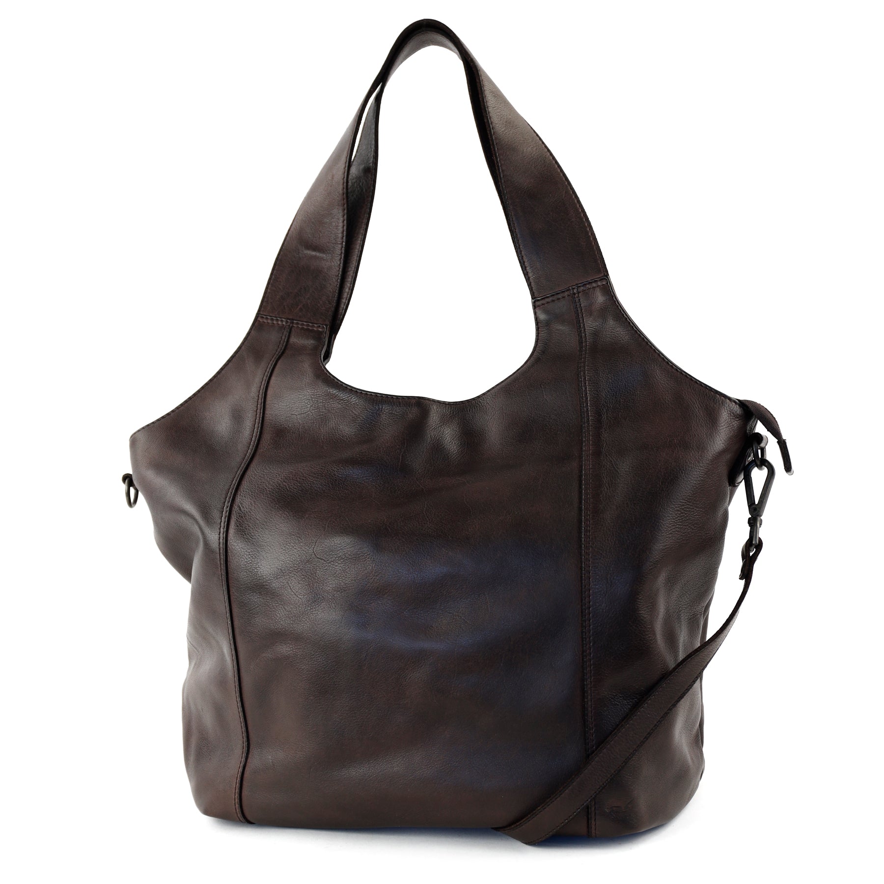 Großer Shopper/Beuteltasche 'Aurora' Dunkelbraun