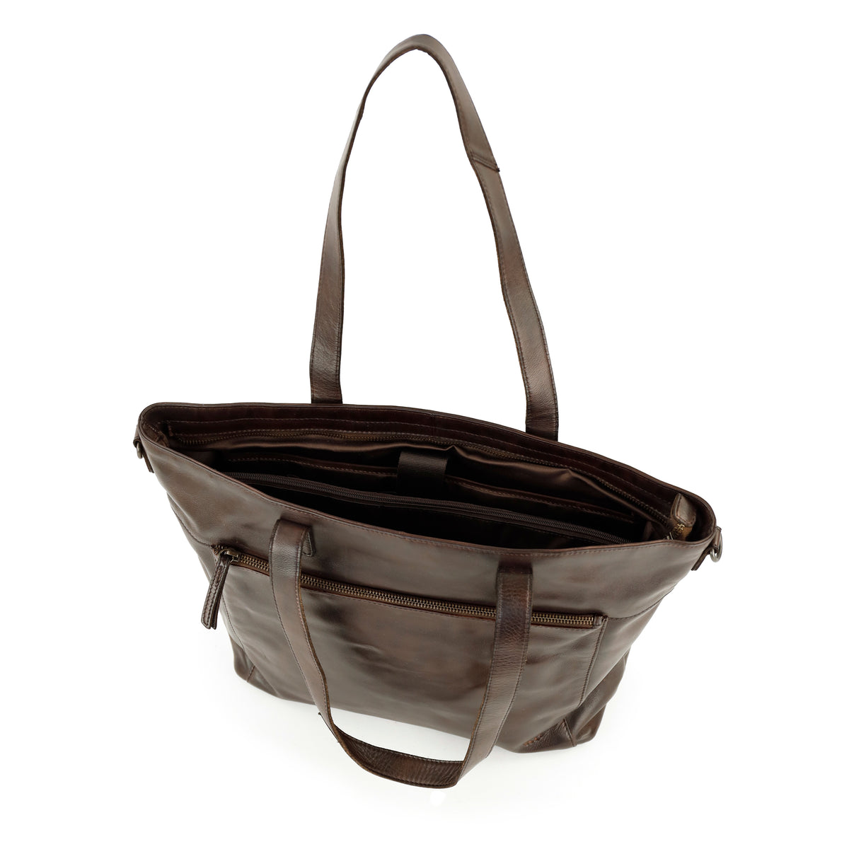 Laptoptasche/Shopper 'Emilia' dunkel braun