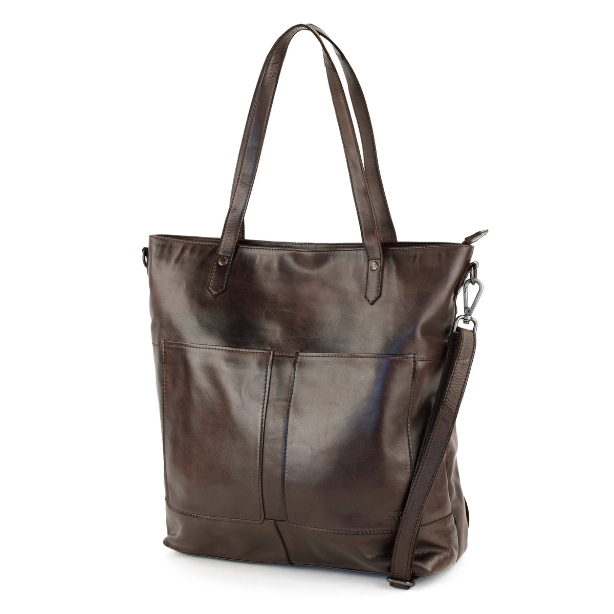 Geräumige Shopper-/Schultertasche mit Laptopfach – „Claire“ beige